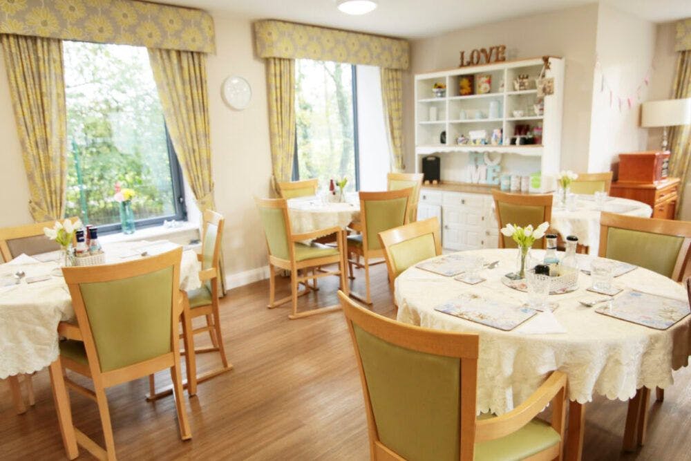 Dining Room at Abbey Wood Lodge Care Home in Ormskirk, West Lancashire