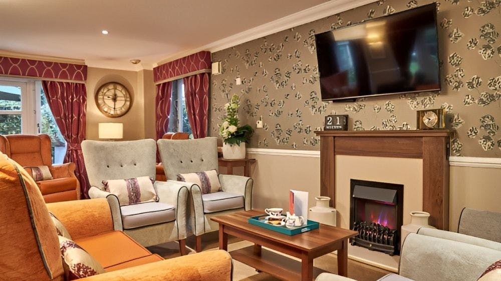 Communal Lounge in Abingdon Court Care Home in Abingdon-on-Thames, Vale of Whitehorse