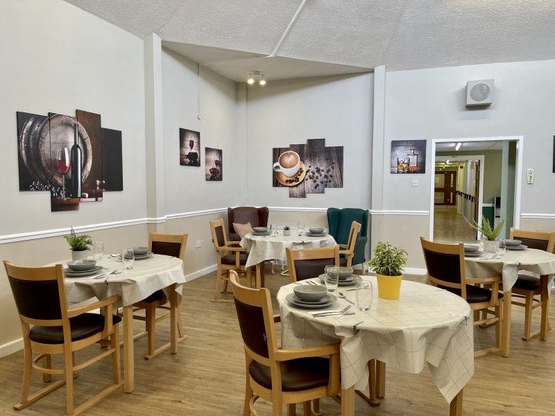 Dining Room at Agnes and Arthur Care Home in Stoke-on-Trent, Staffordshire