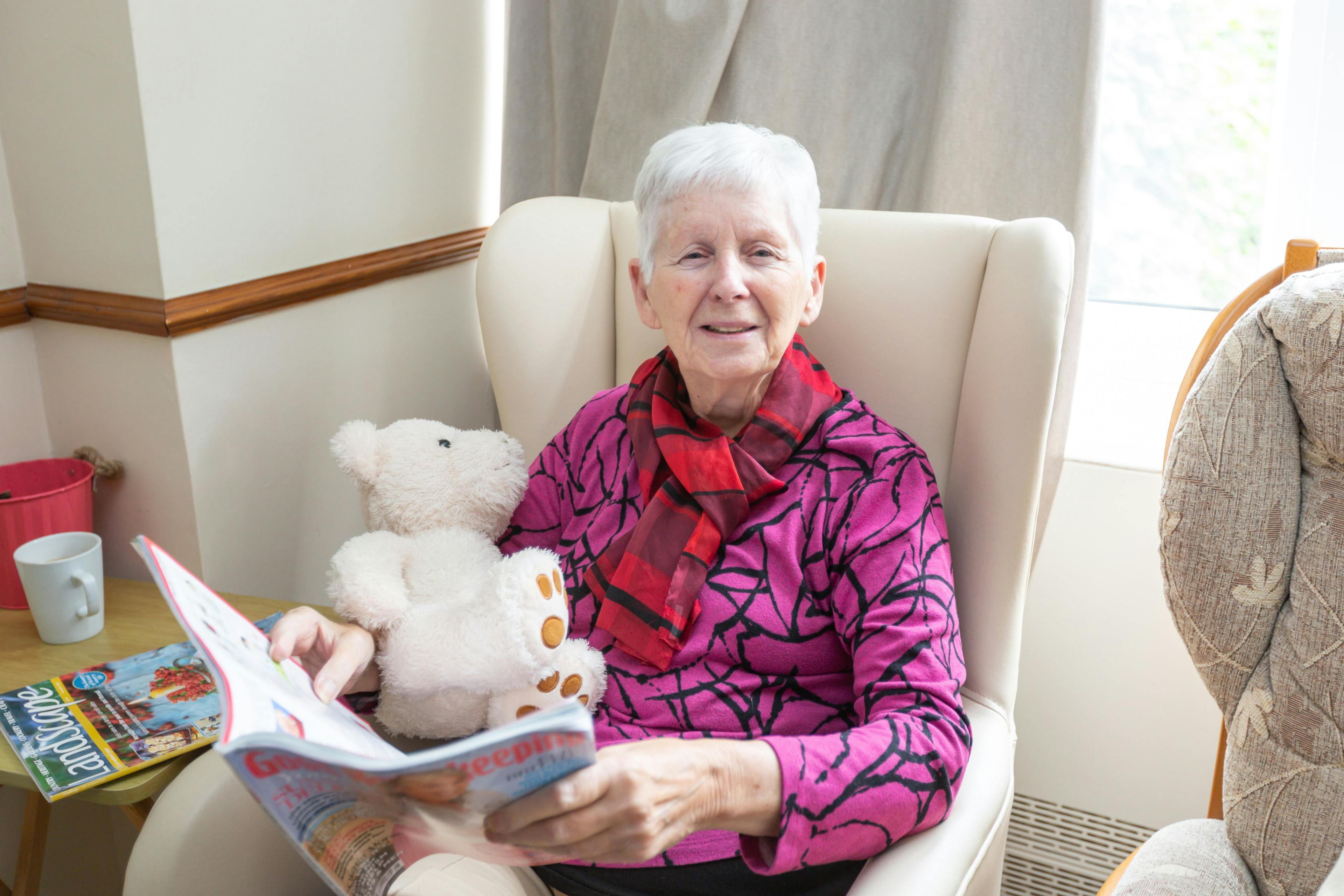 Residents at Aliwal Manor Care Home in Peterborough, Cambridgeshire