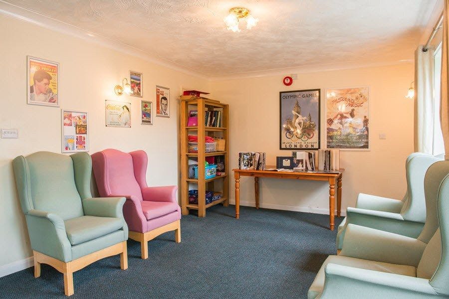 Communal Lounge at Ambleside Care Home in Bexhill, Rother