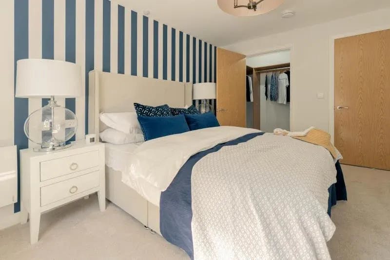 Bedroom at Balshaw Court Retirement Apartment in Leyton, South Ribble