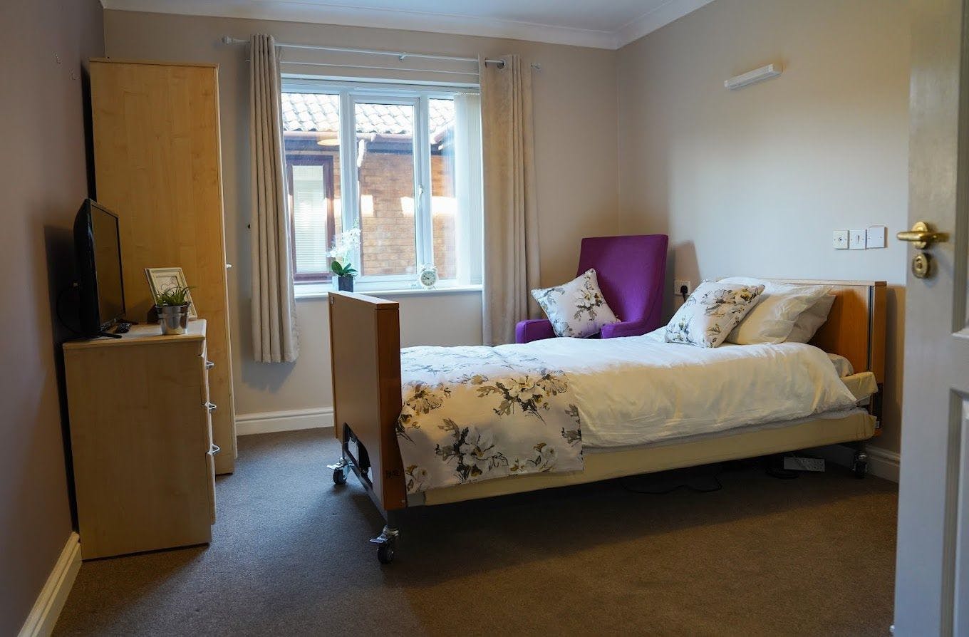 Bedroom at Ashwood Park Care Home in Peterlee, County Durham