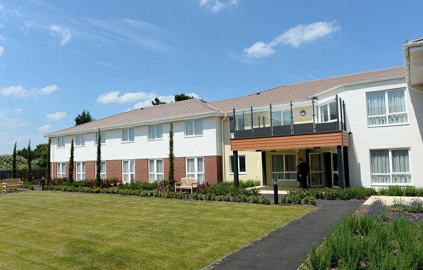 Exterior of Asterbury Place care home in Ipswich, Suffolk