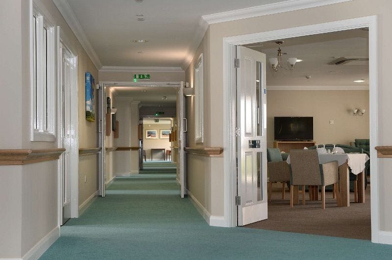 Hallway of Asterbury Place care home in Ipswich, Suffolk