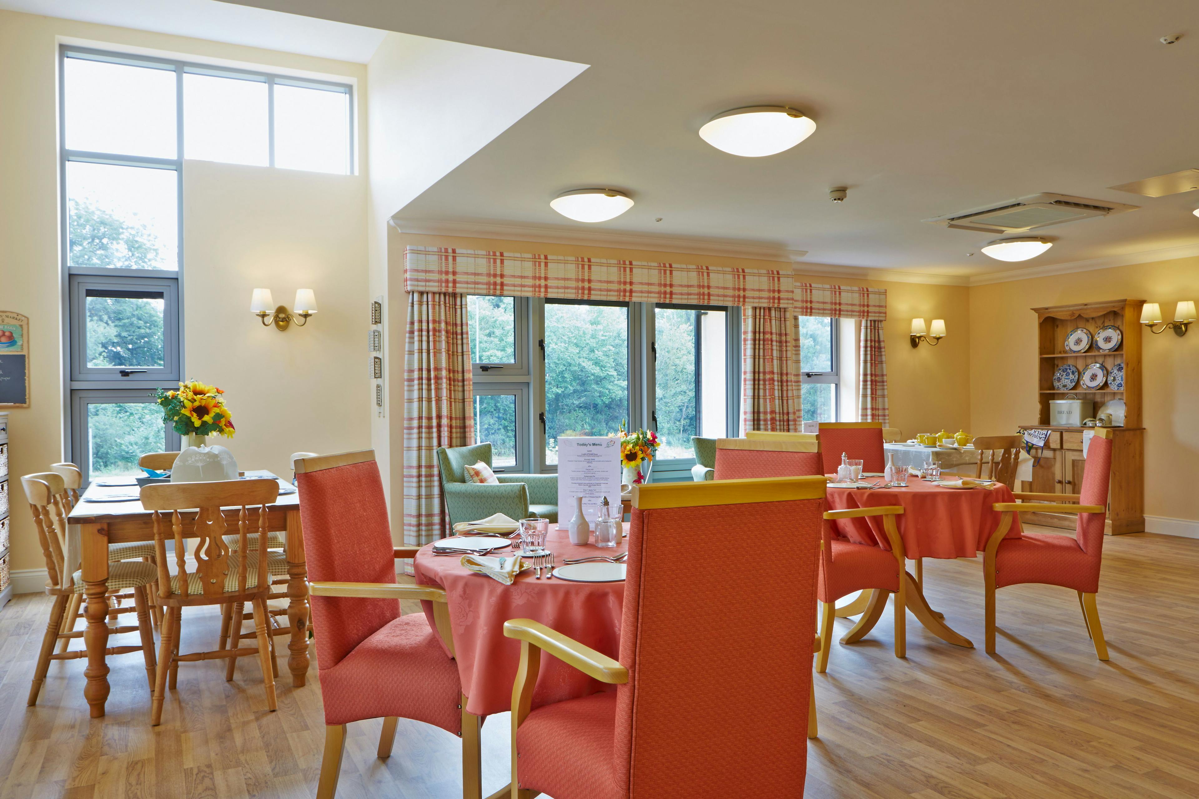 Dining Room of Lancaster Grange Care Home in Newark-on-Trent, Nottinghamshire 