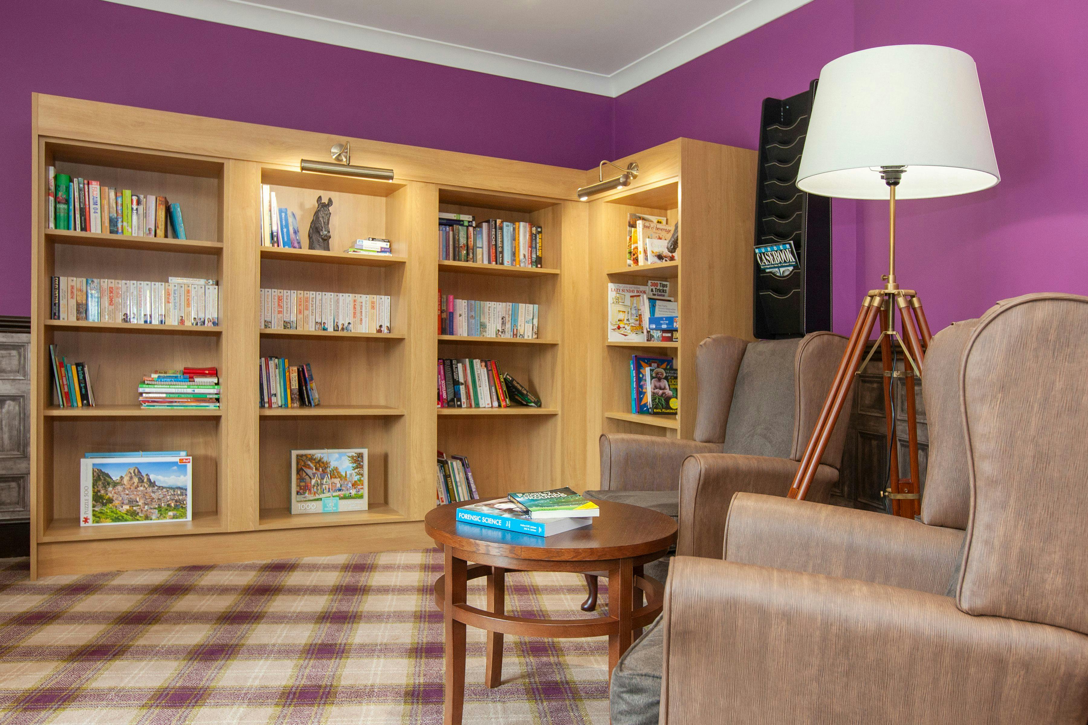 Library Bedroom at Briggs Lodge Care Home in Devizes, Wiltshire
