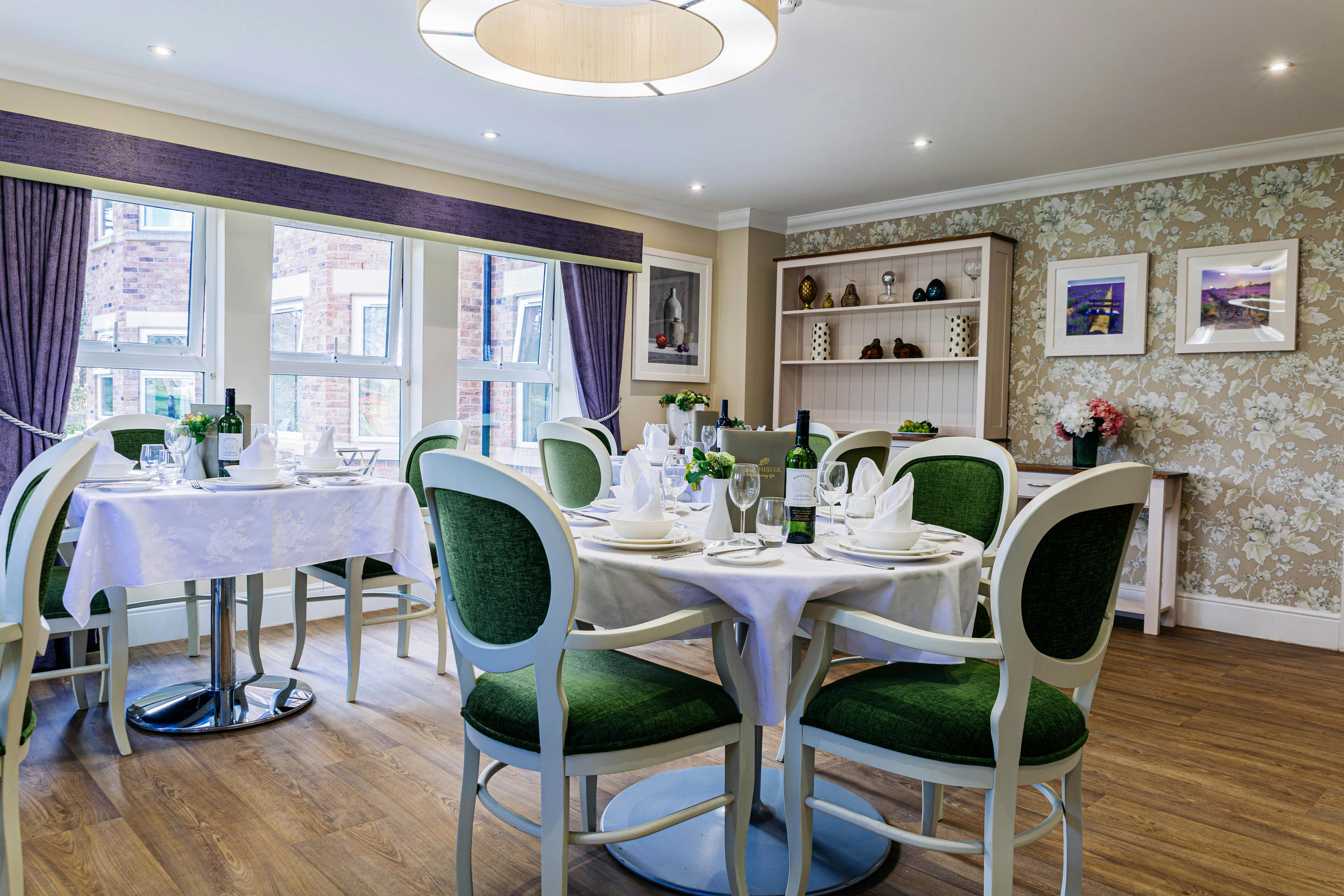 Dining Room of Leeming Bar Grange Care Home in Northallerton, Hambleton