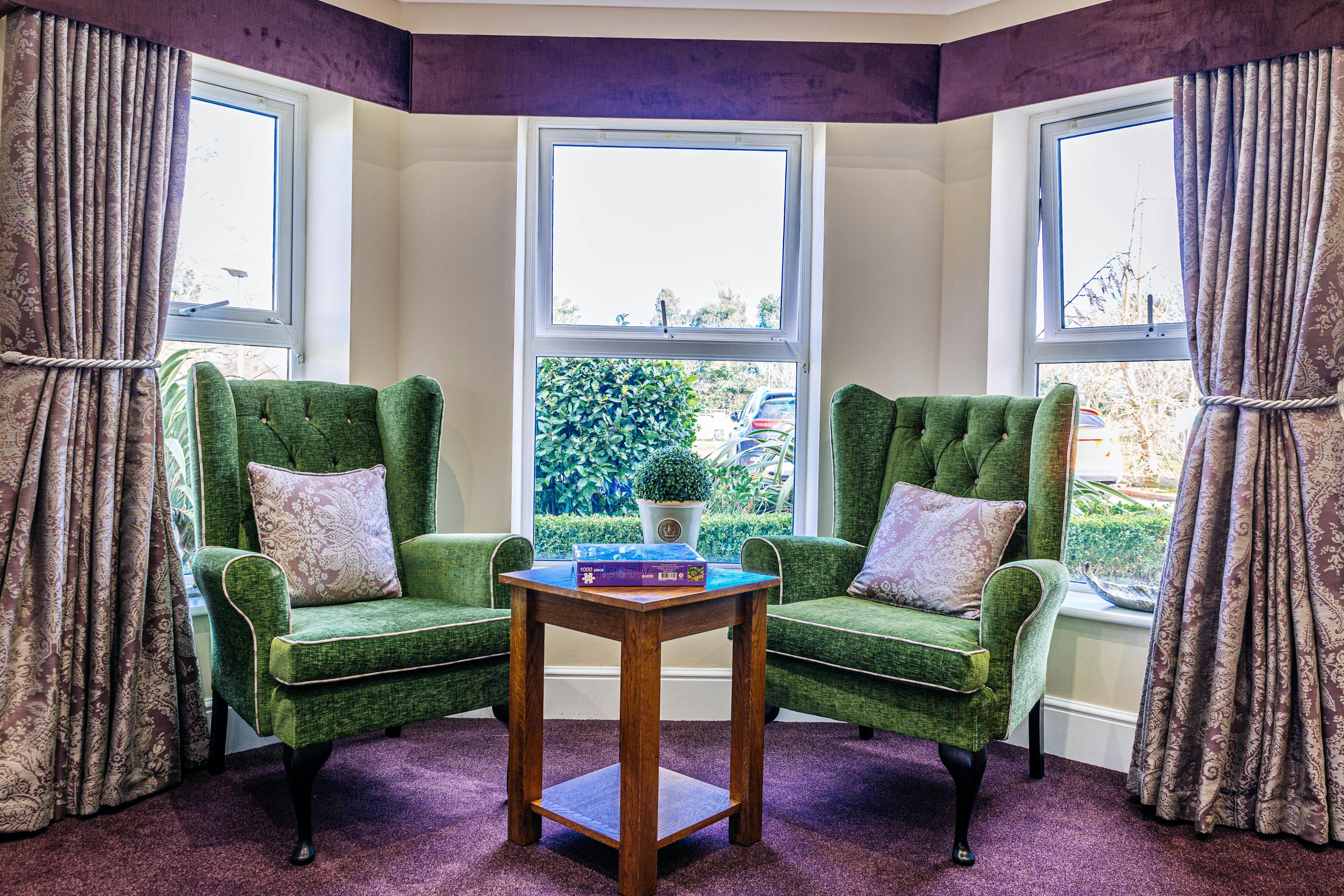Seating Area of Leeming Bar Grange Care Home in Northallerton, Hambleton