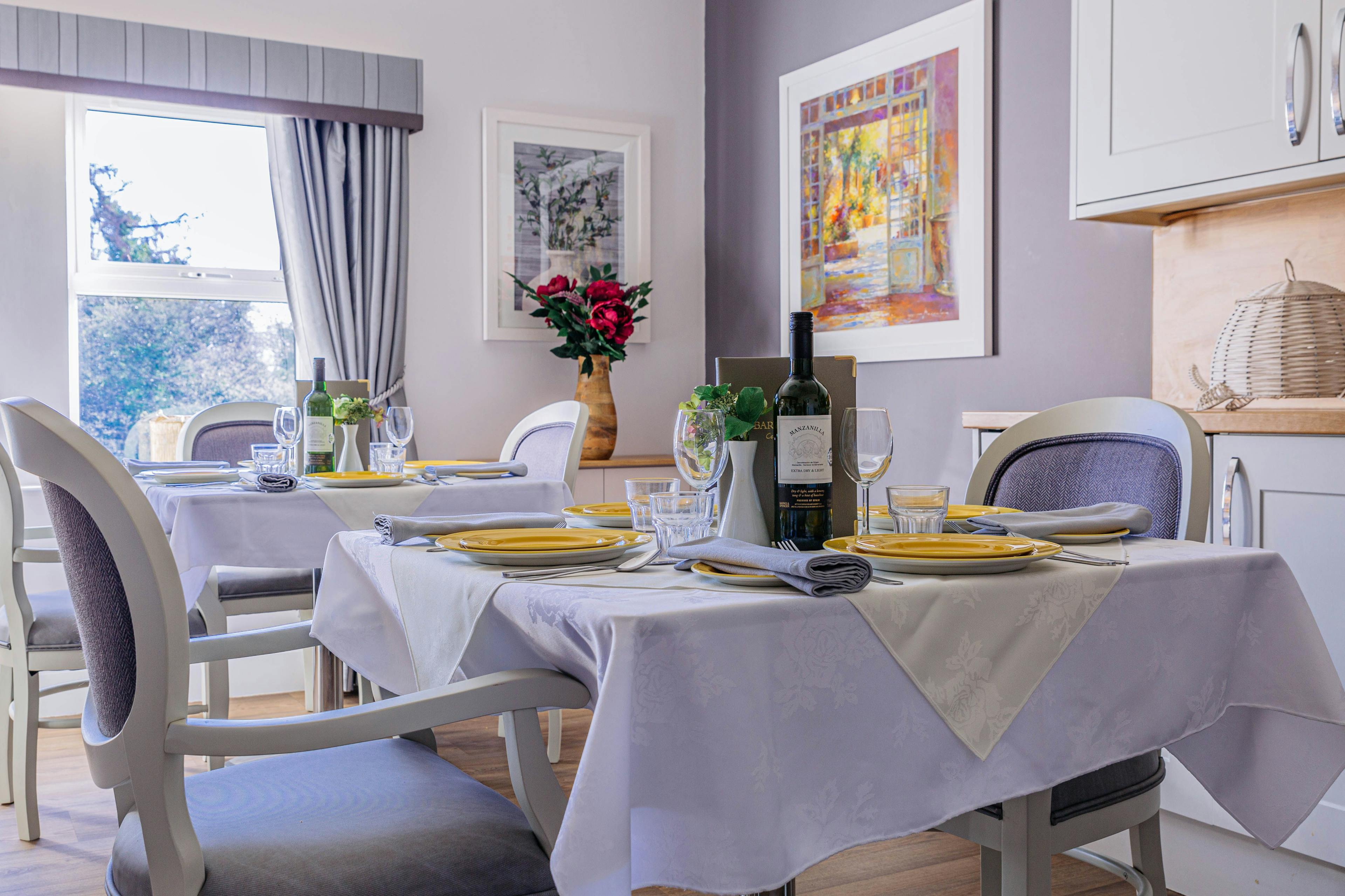 Dining Room of Leeming Bar Grange Care Home in Northallerton, Hambleton