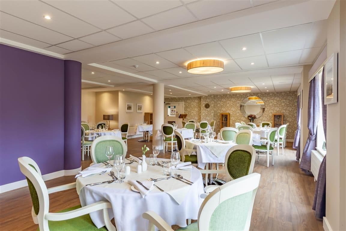 Dining Room at Lindum House Care Home in Beverley, East Riding of Yorkshire