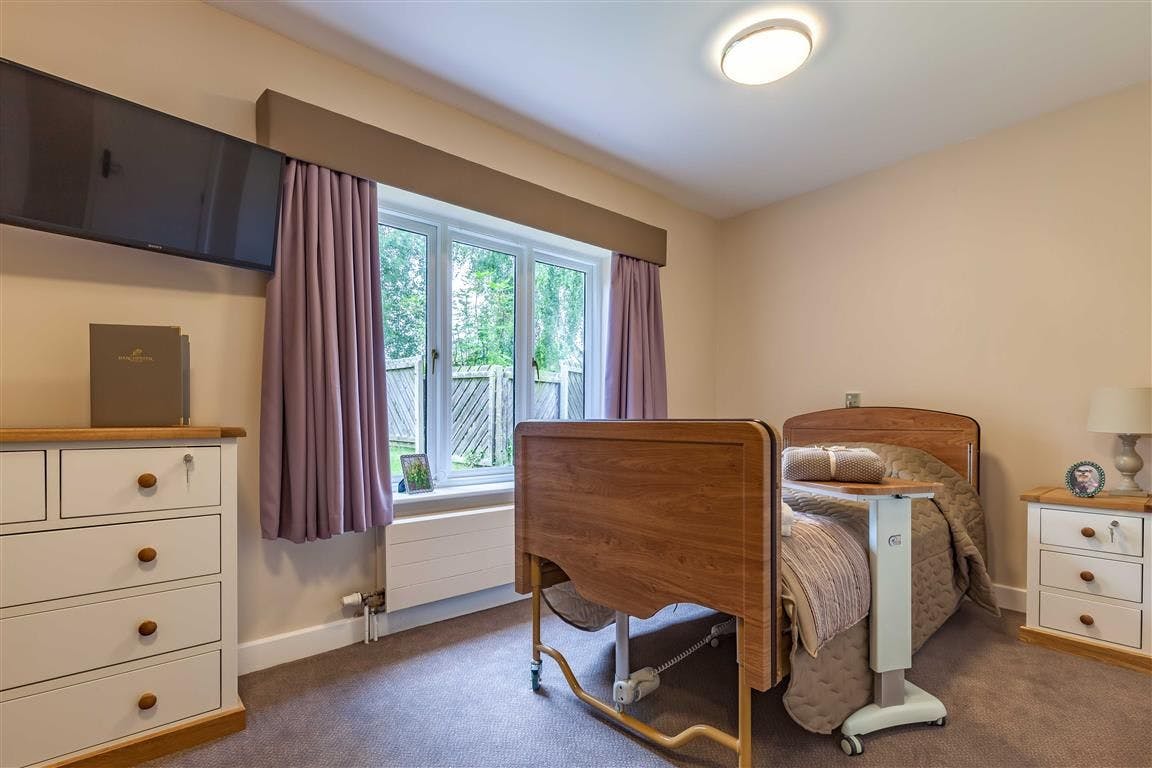 Bedroom at Lindum House Care Home in Beverley, East Riding of Yorkshire