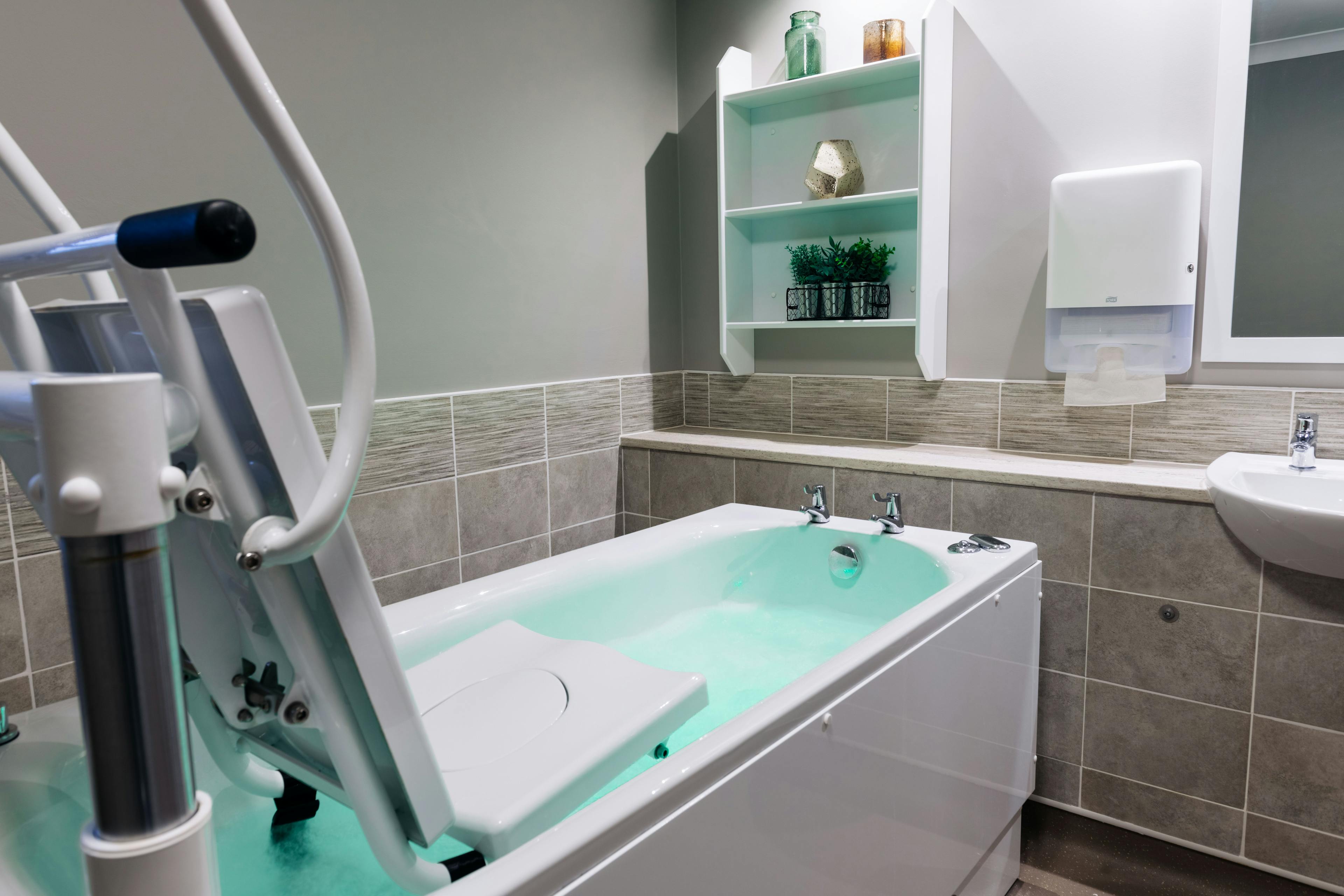 Spa Bathroom at Lochduhar Care Home in Dumfries and Galloway, The Stewartry of Kirkcudbright