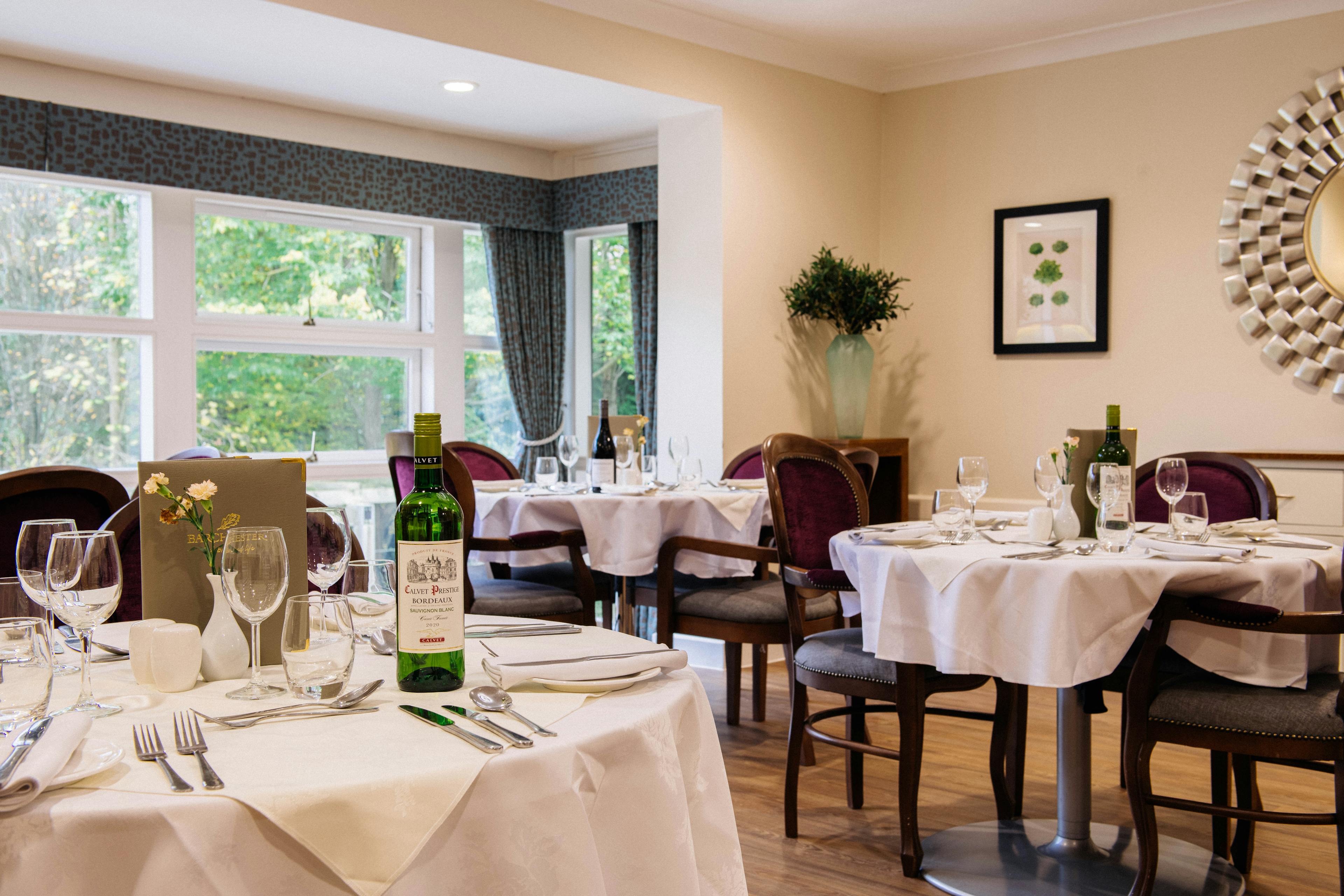 Dining Room at Lynde House Care Home in Twickenham, Richmond Upon Thames