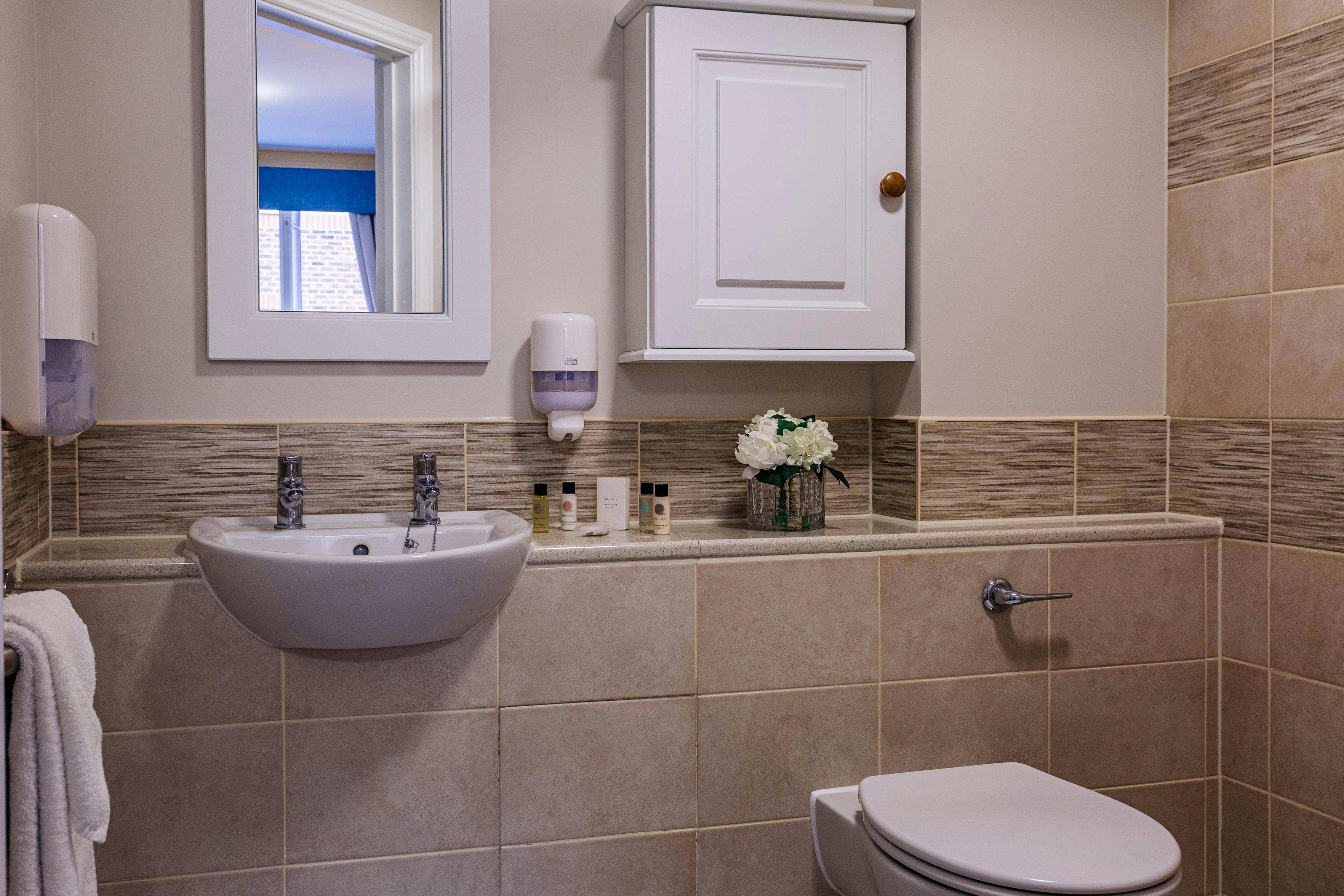 Bathroom at Magnolia Court Care Home in London, England