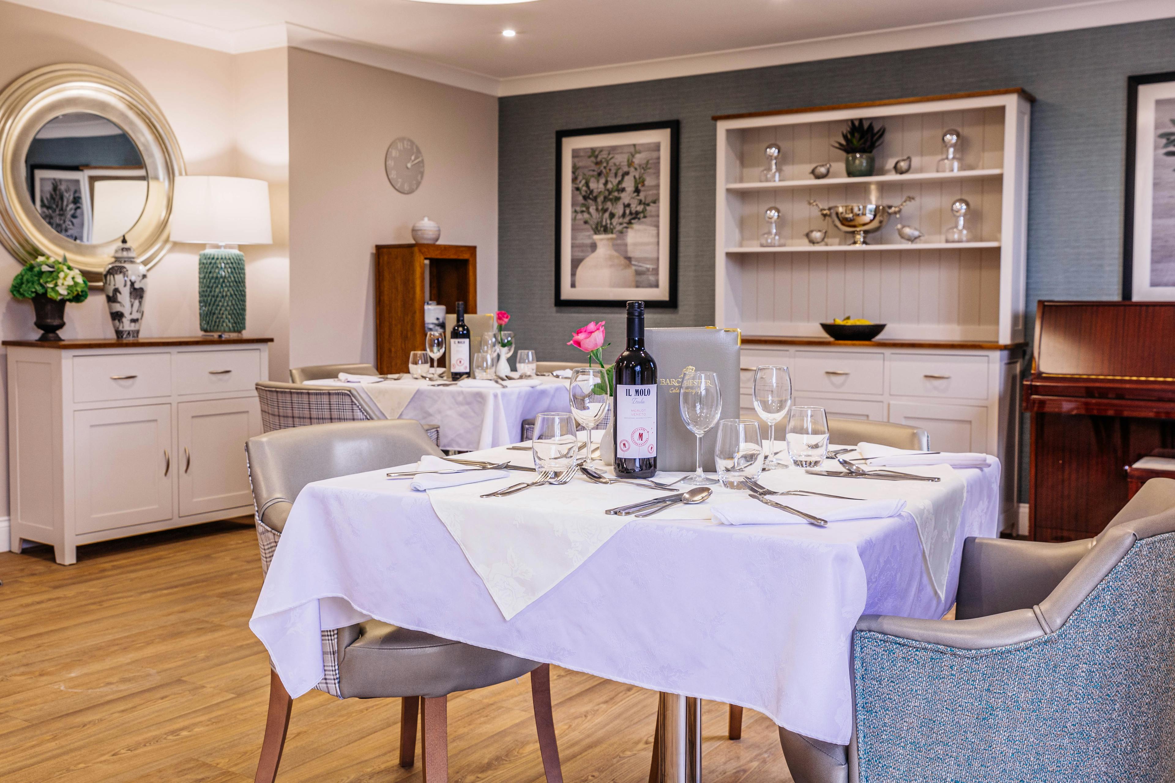 Dining Room at Magnolia Court Care Home in London, England