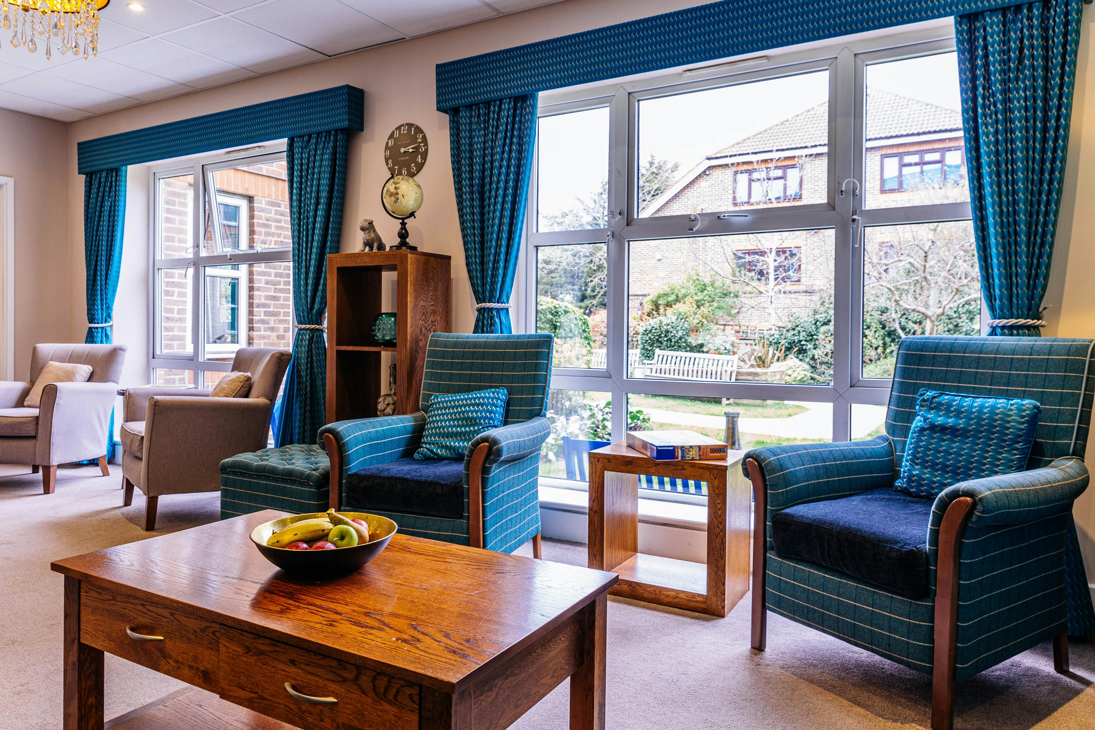 Communal Lounge at Magnolia Court Care Home in London, England