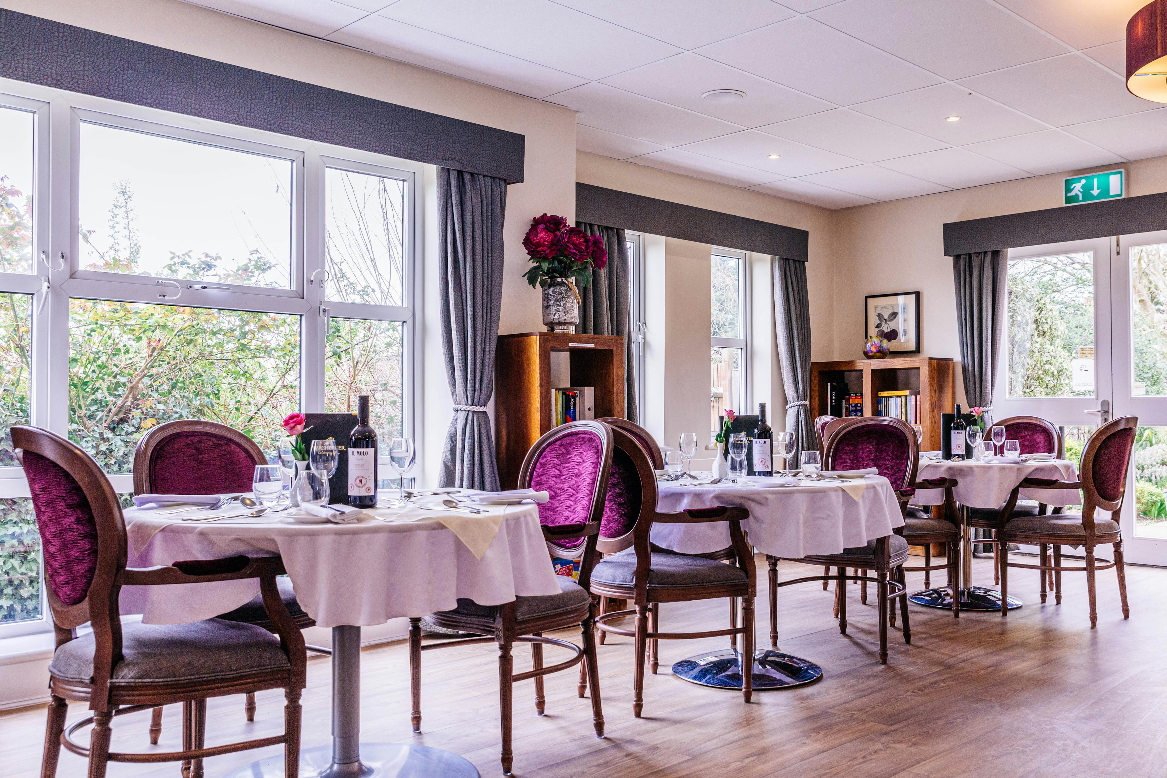 Dining Room at Magnolia Court Care Home in London, England