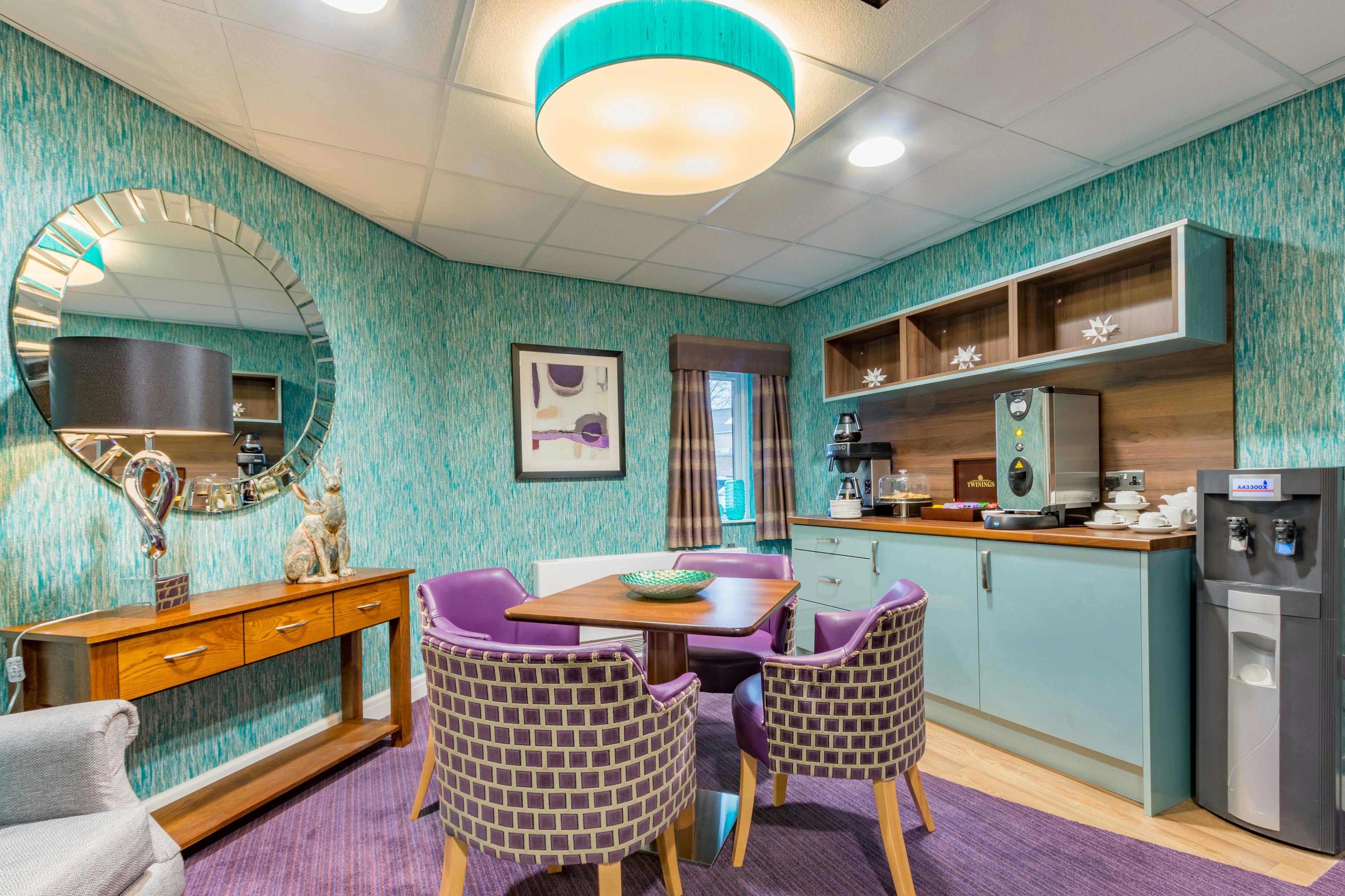 Cafe at Meadowbeck Care Home in York, North Yorkshire
