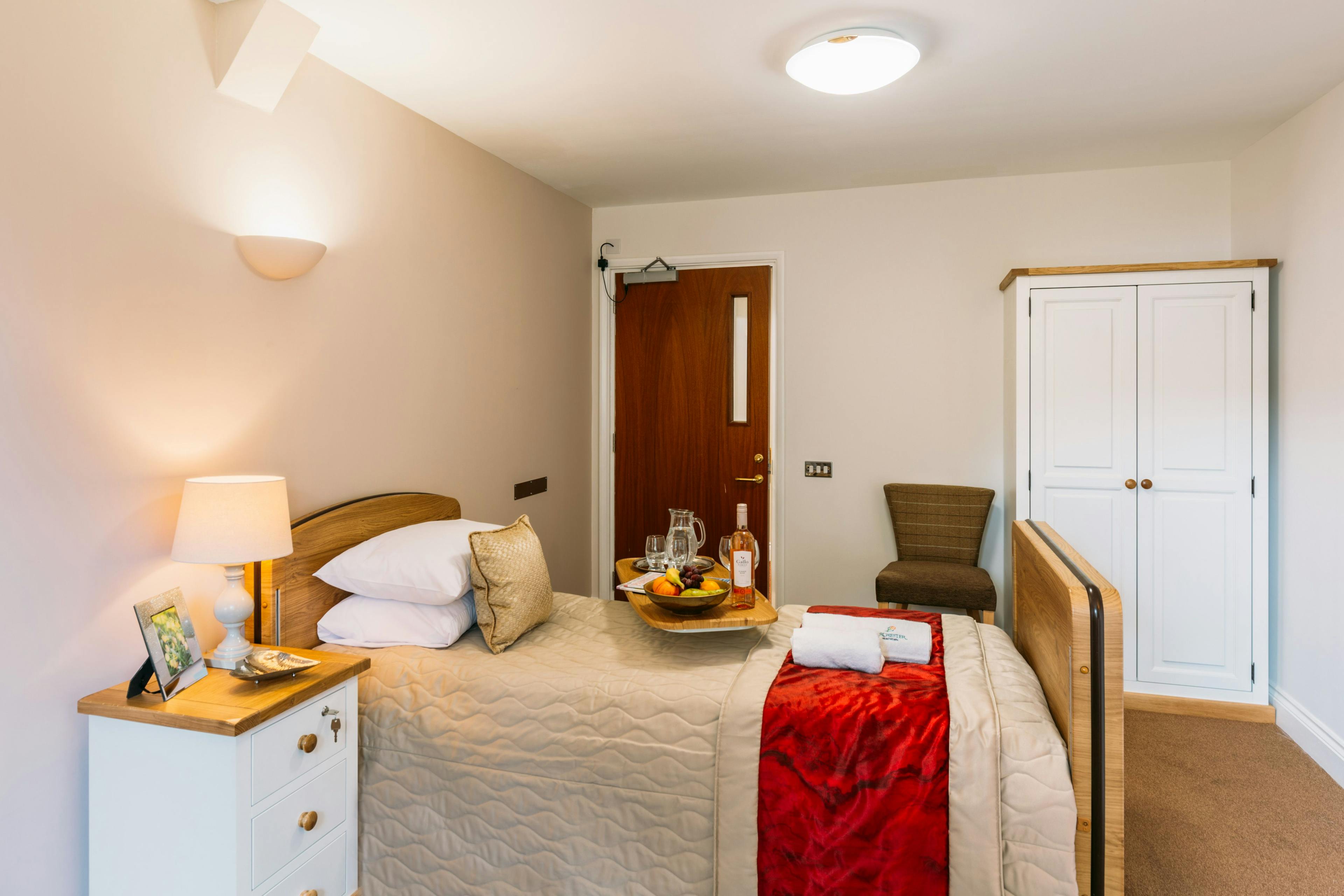 Bedroom in Orchard House Care Home in Newport, Isle of Wight