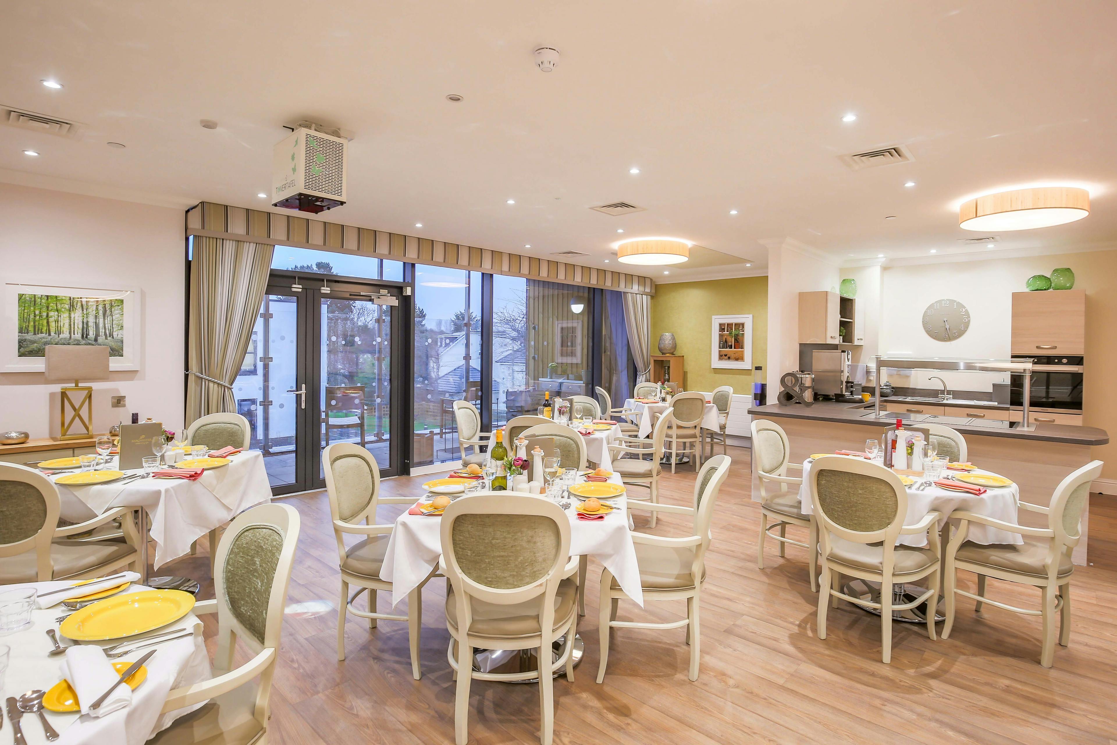 Dining Room at Queens Manor Care Home in Edinburgh, Scotland