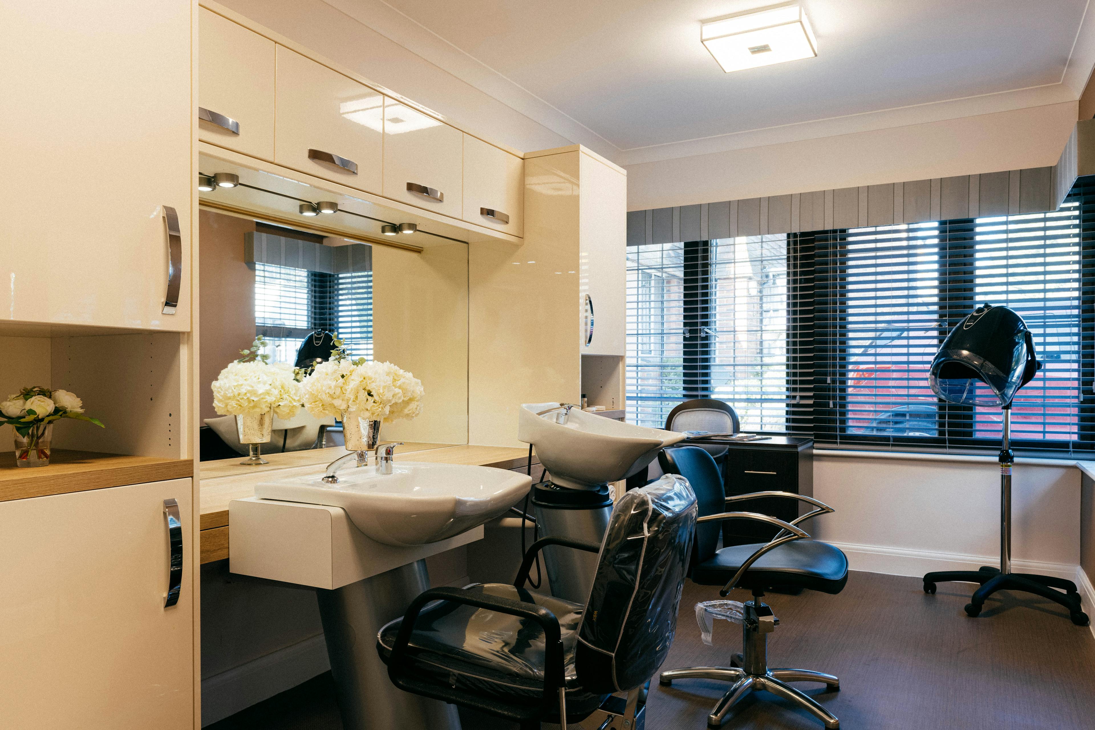 Salon at Reigate Beaumont Care Home in Reigate, Surrey