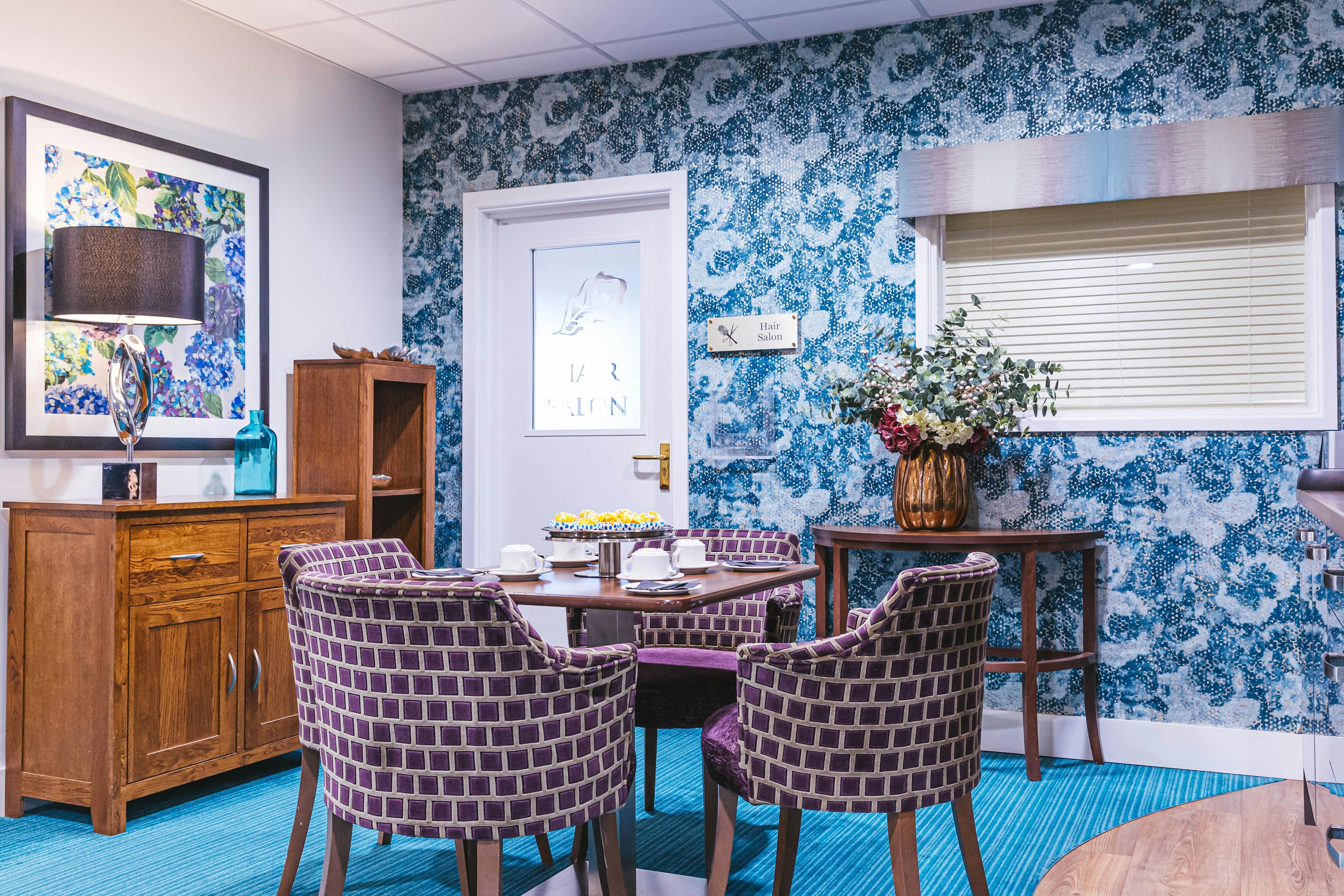 Cafe at Rose Lodge Care Home in Wisbech, Cambridgeshire