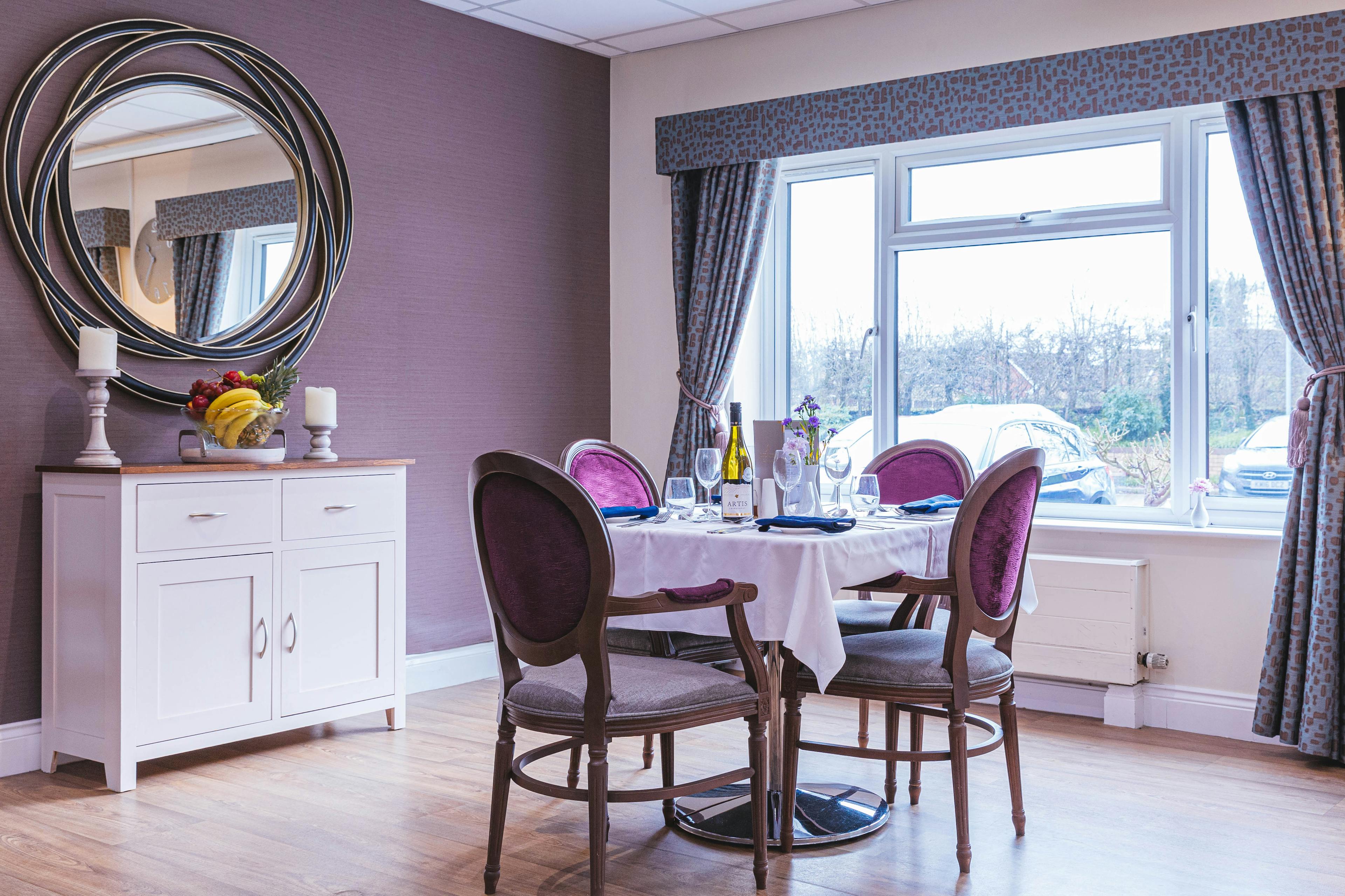Dining Room at Rose Lodge Care Home in Wisbech, Cambridgeshire