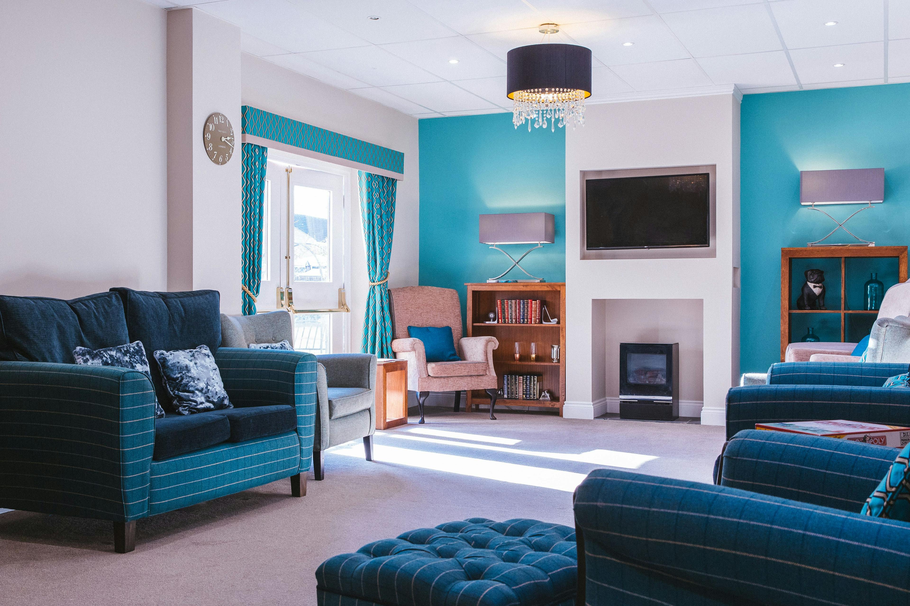 Communal Lounge at Rose Lodge Care Home in Wisbech, Cambridgeshire