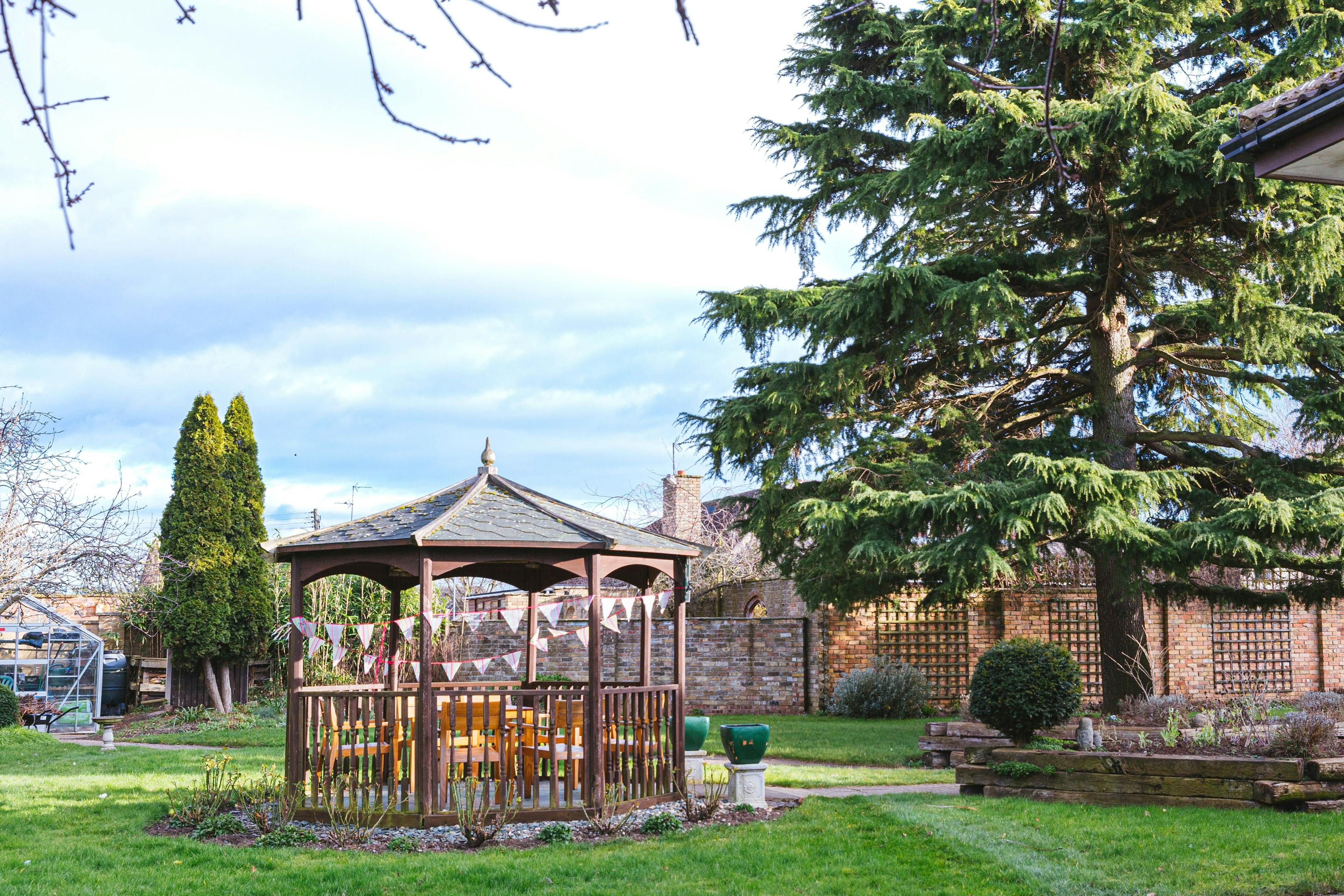 Garden at Rose Lodge Care Home in Wisbech, Cambridgeshire