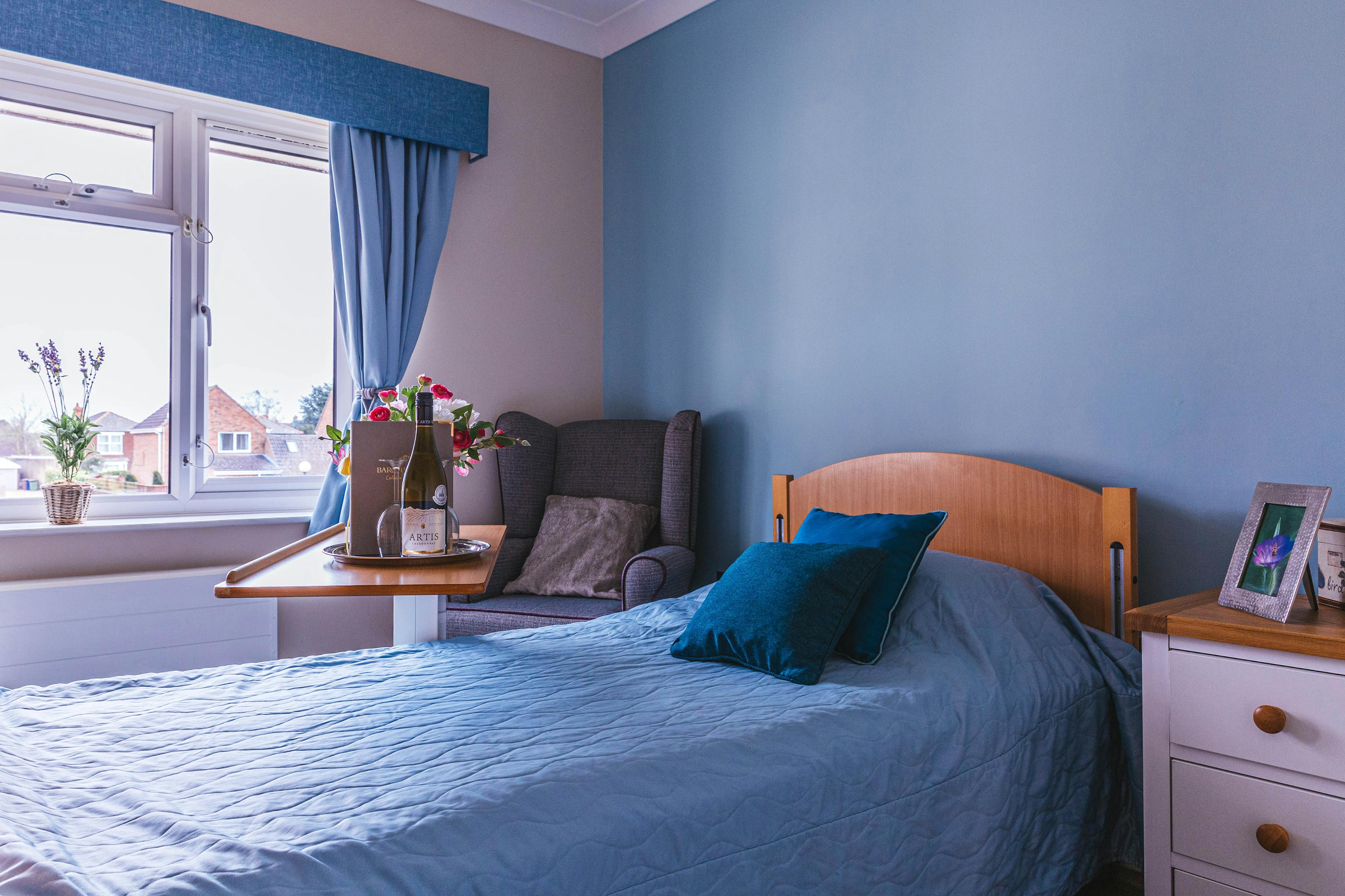 Bedroom at Rose Lodge Care Home in Wisbech, Cambridgeshire