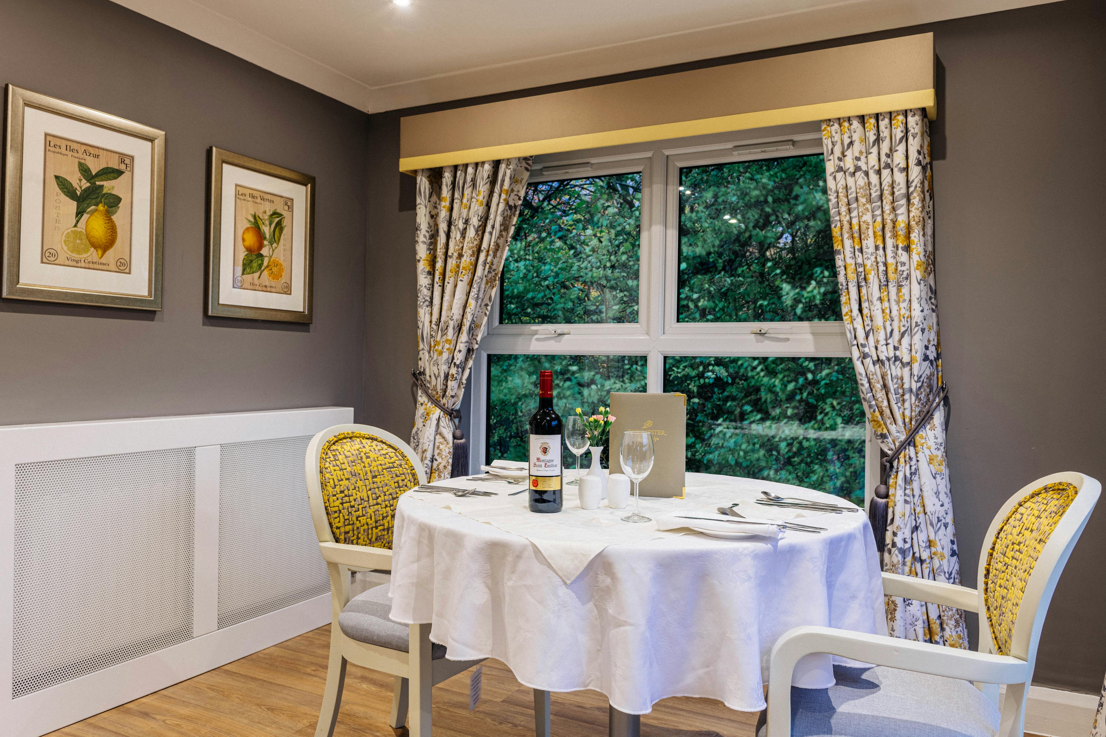 Dining Room at Sherwood Court Care Home in Fulwood, Preston
