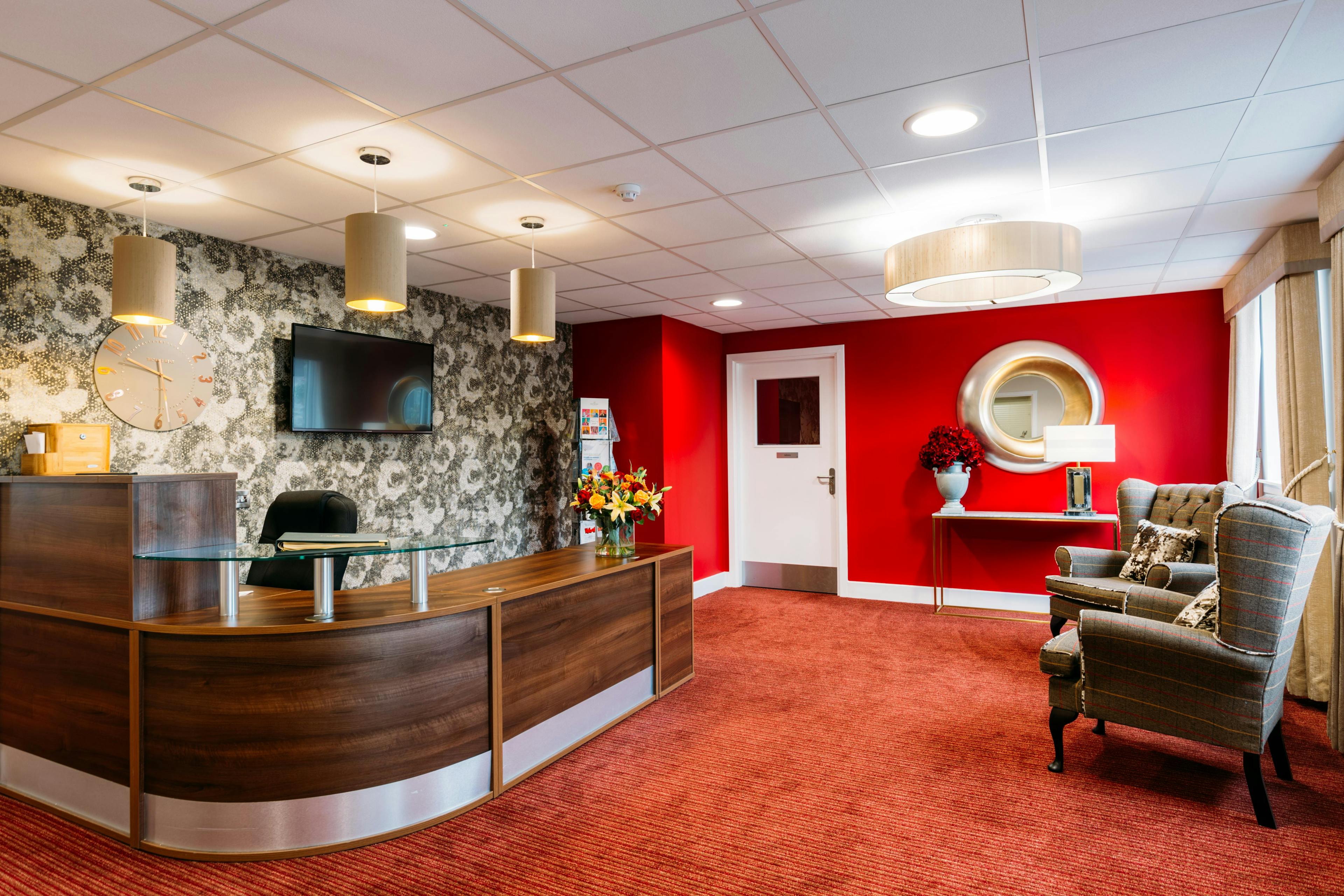 Reception at South Grange Care Home in The City of Dundee, Scotland