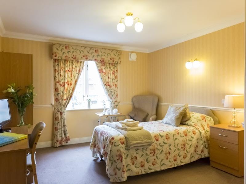 Bedroom at Spen Court Care Home in Heckmondwike, Kirklees