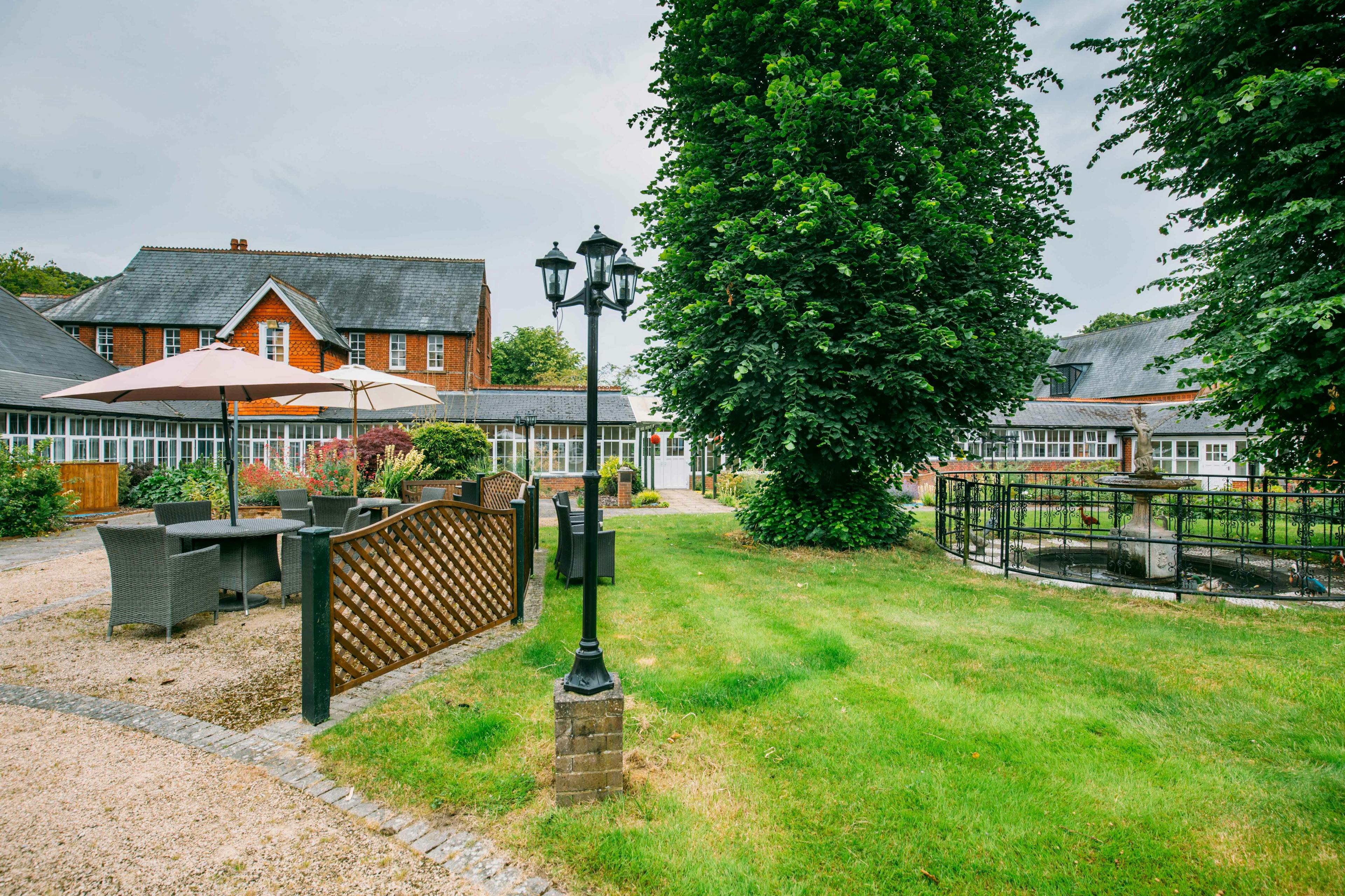Garden at St Thomas Care Home in Basingstoke, Hampshire
