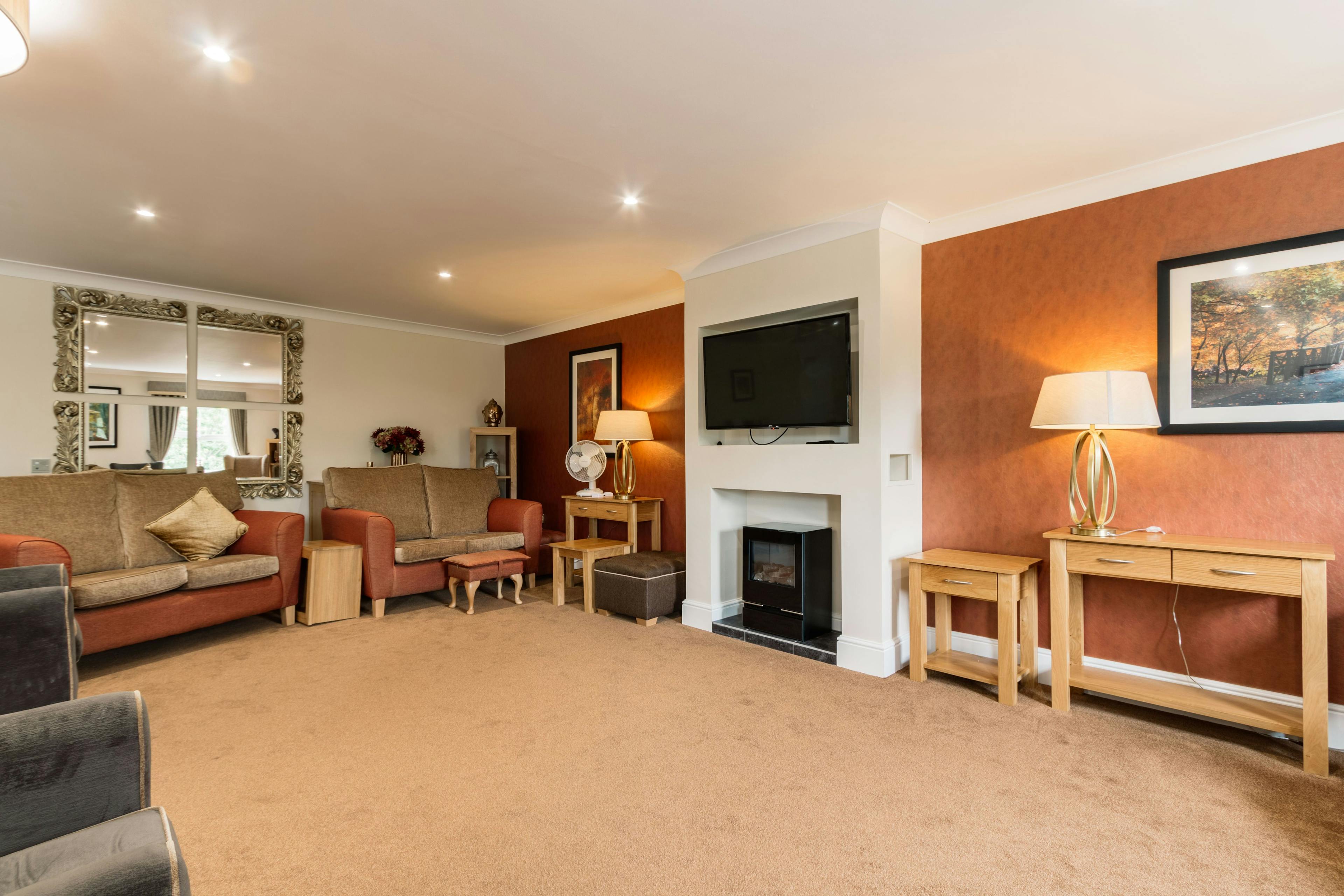 Communal Lounge at Stamford Bridge Beaumont Care Home in York, North Yorkshire