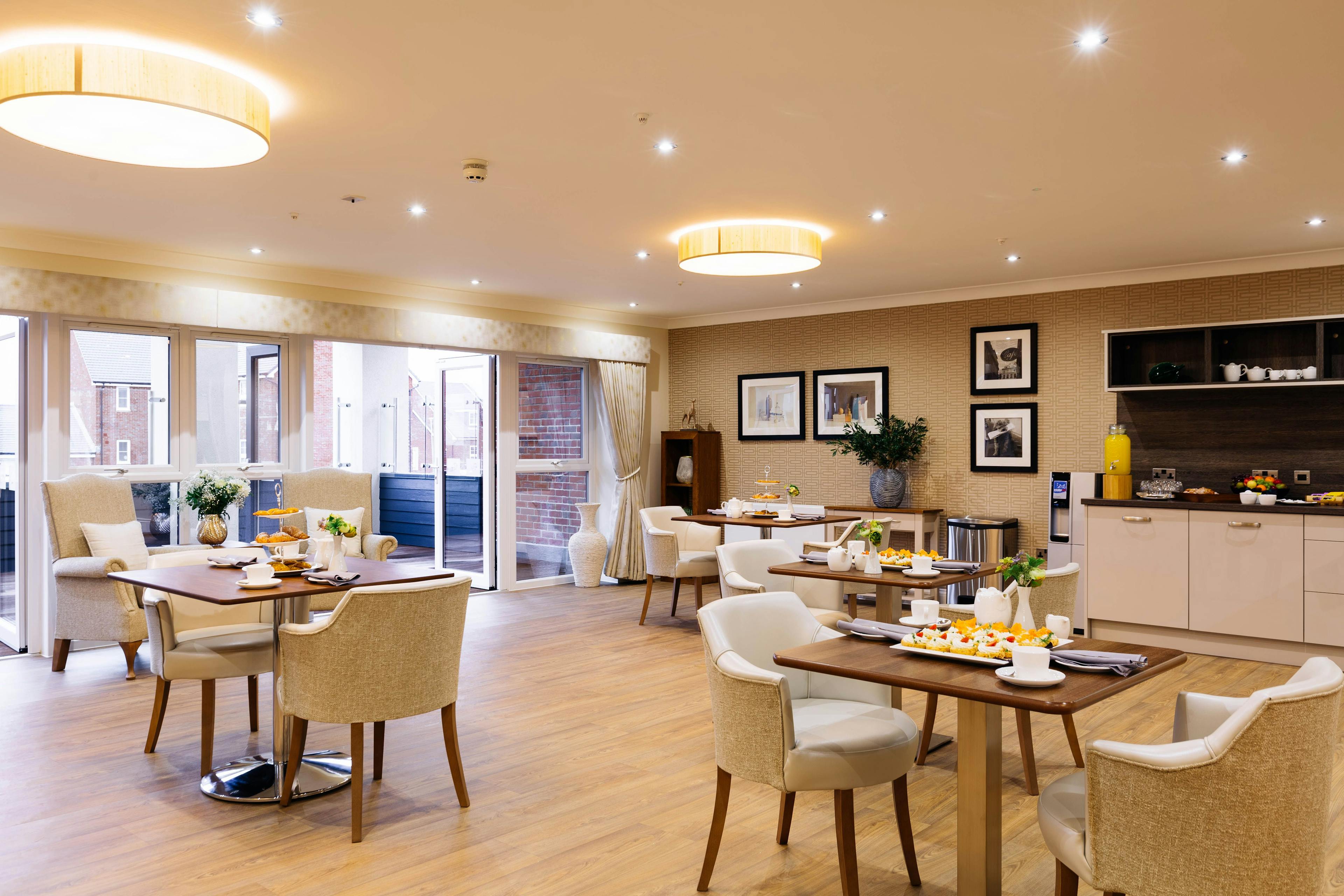 Cafe of Upton Bay Care Home in Poole, Dorset