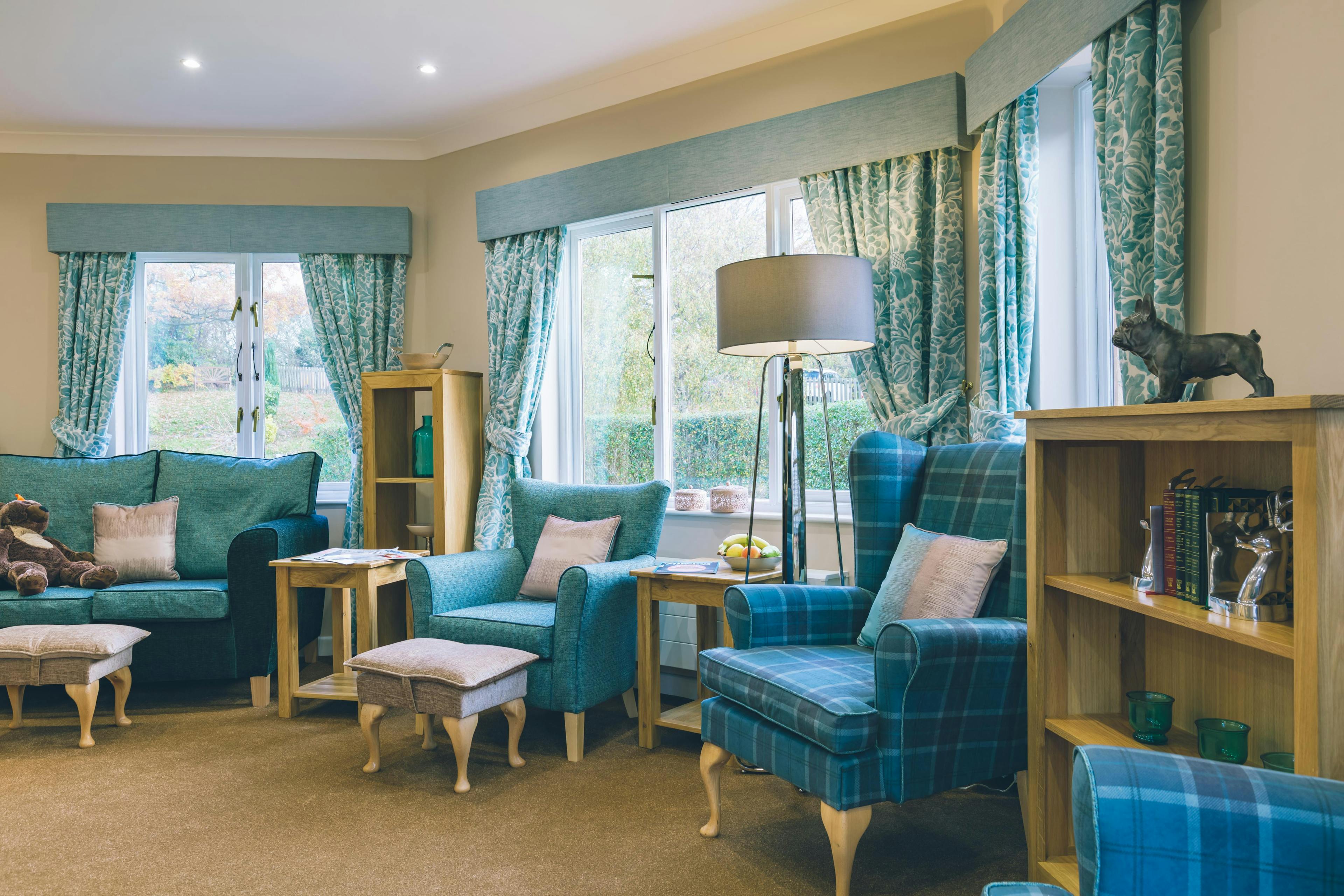 Communal Area of Vecta House Care Home in Newport, Isle of Wight