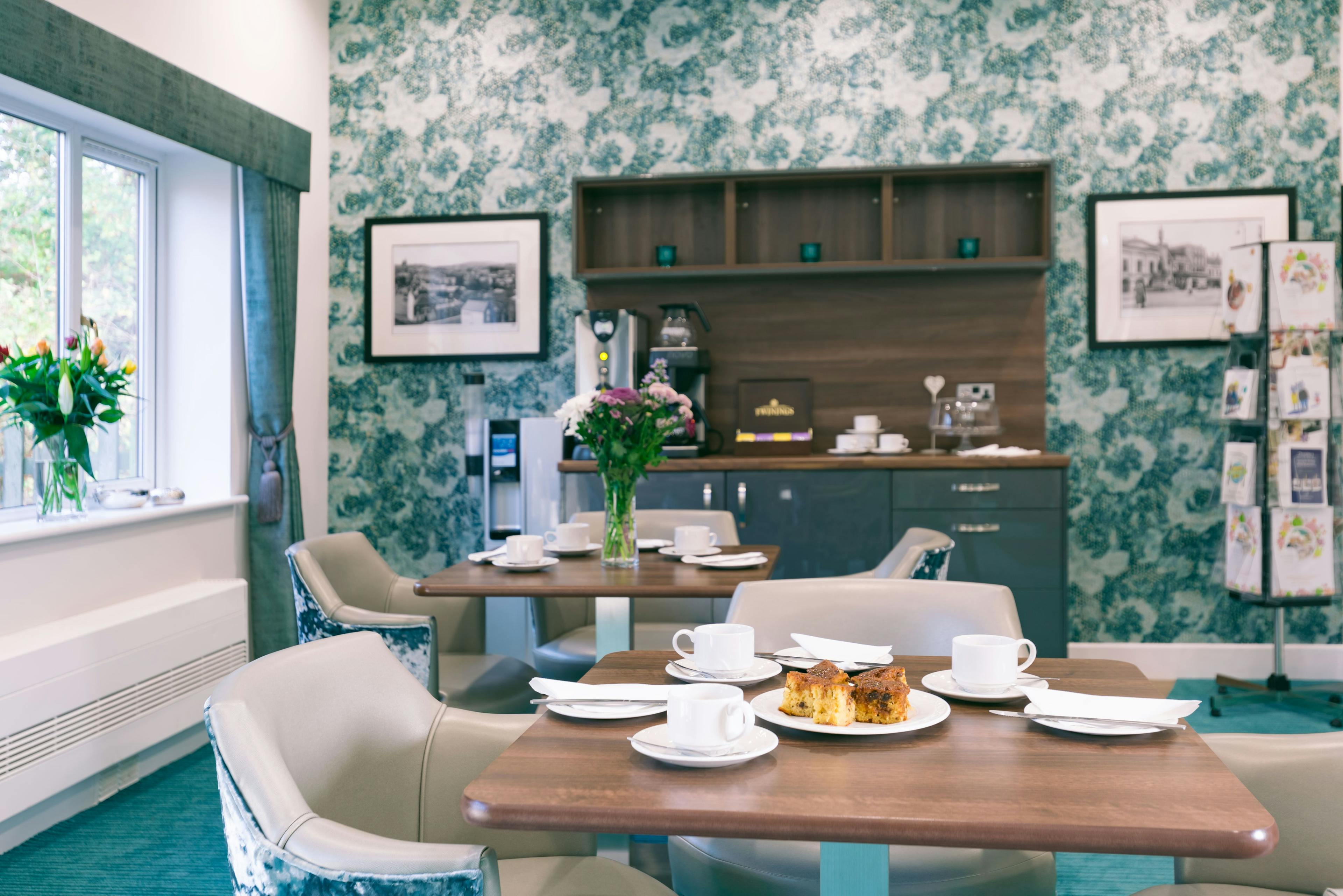 Cafe Bar of Vecta House Care Home in Newport, Isle of Wight