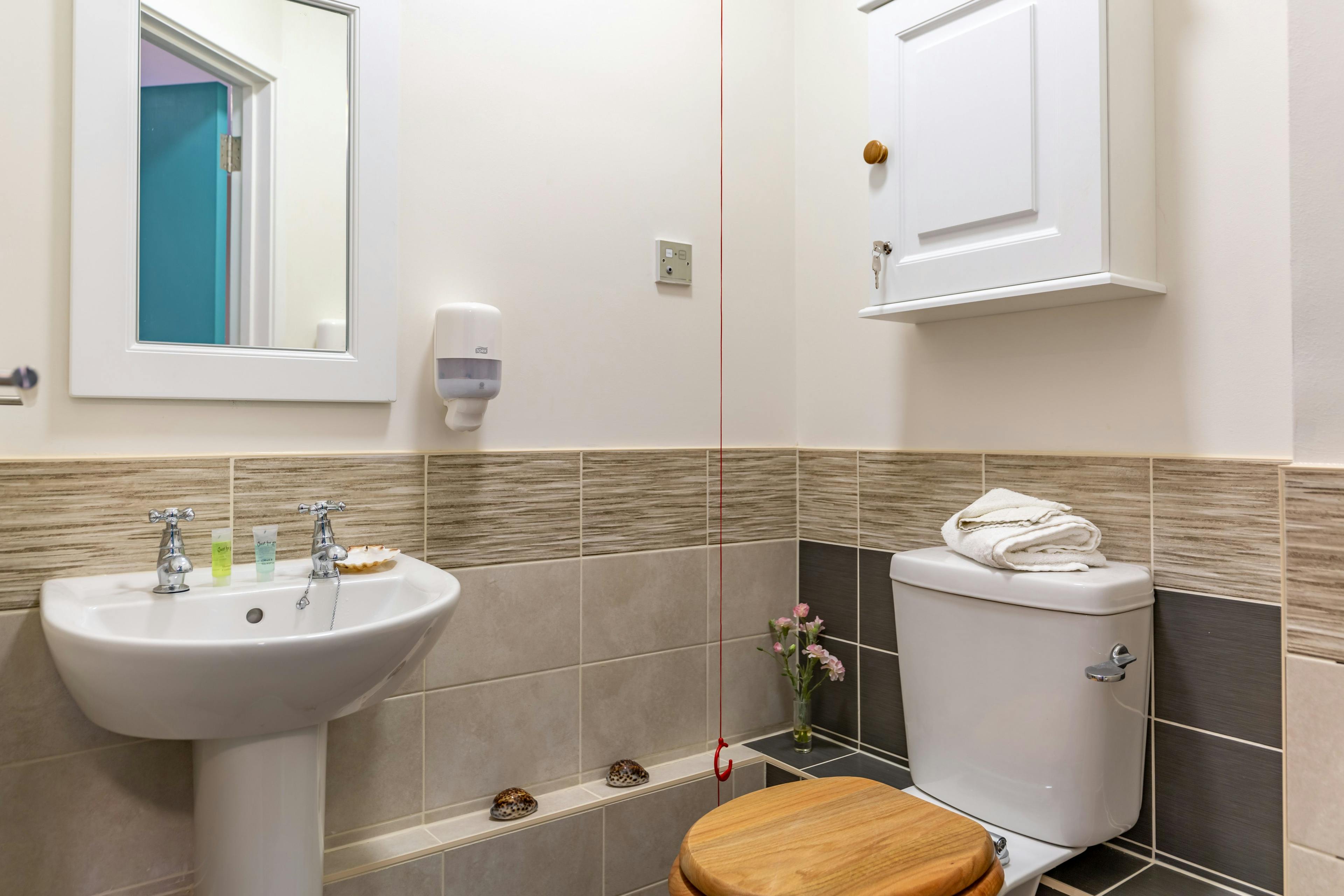 Bathroom of Vecta House Care Home in Newport, Isle of Wight