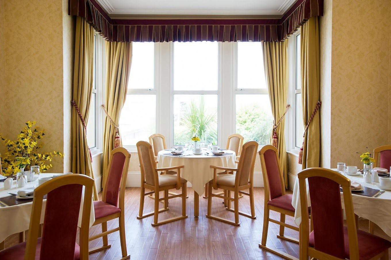 Dining Room at Beach Lawns Care Home in Somerset, South West England