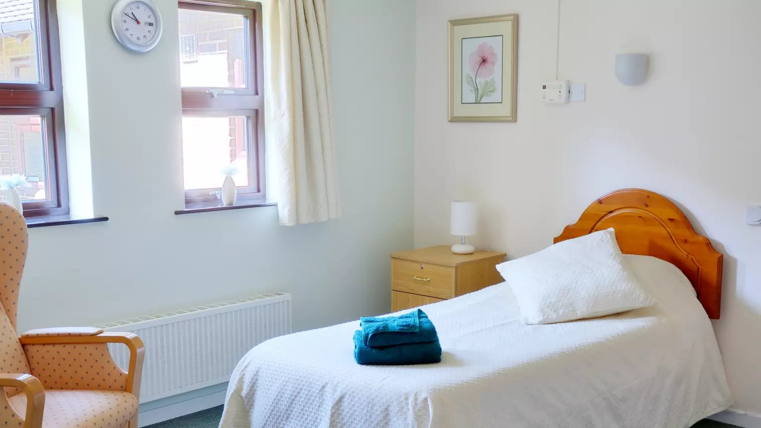 Bedroom of Beane River View care home in Hertford, Hertfordshire