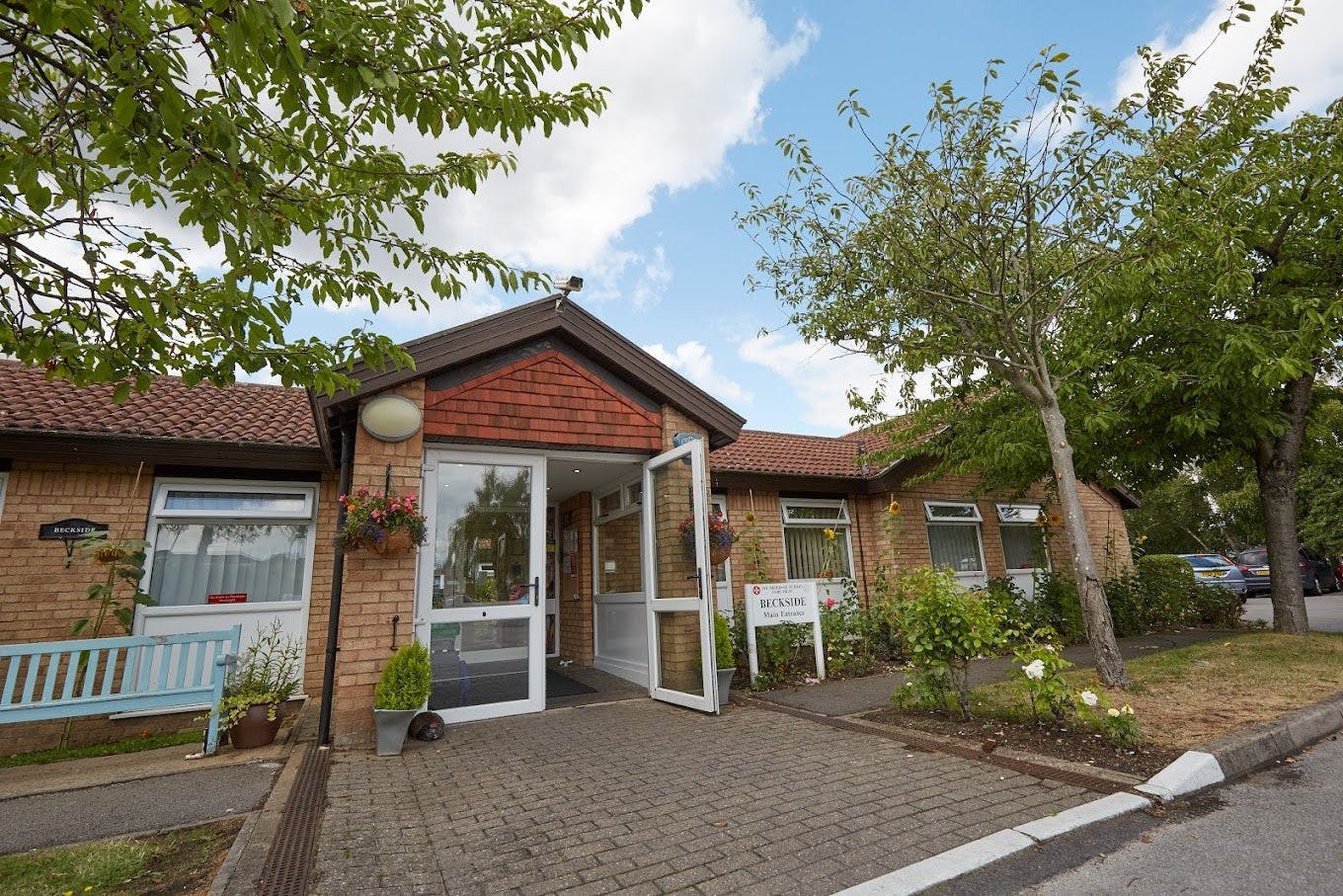 Exterior of Beckside Care Home in North Hykeham, Lincolnshire