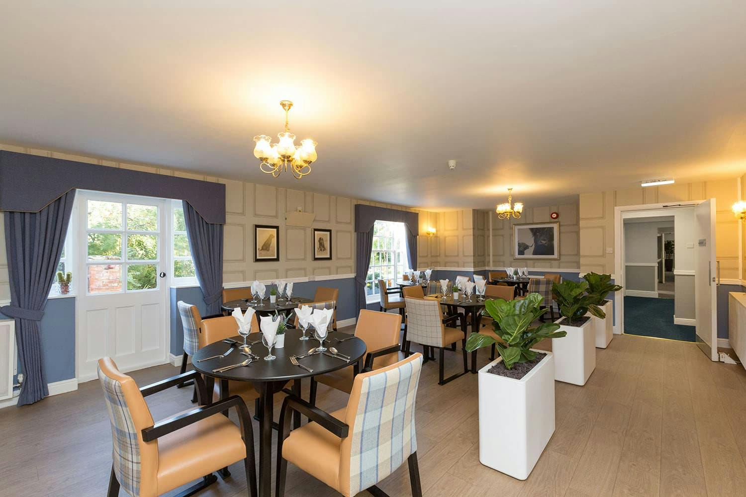 Dining Area at Beech House Care Home in Market Drayton, Shropshire