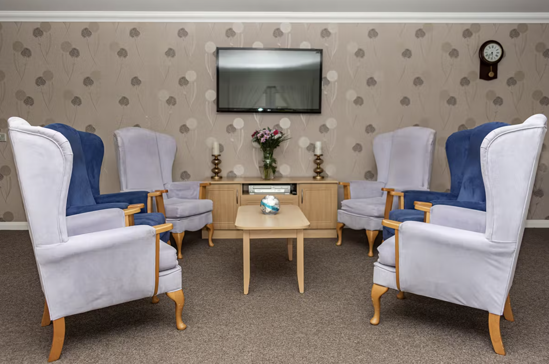 Communal Lounge of Beechgrove Care Home in Lanark, South Lanarkshire