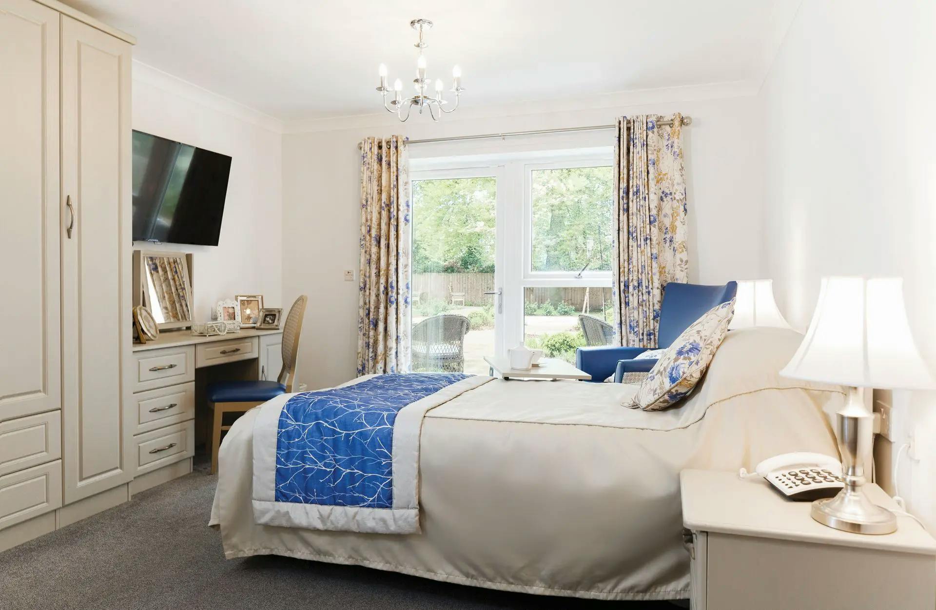 Bedroom at Belmont House Care Home in Sutton, Greater London