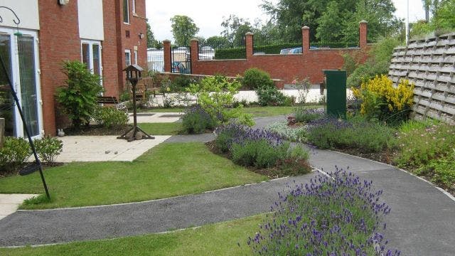 Garden at Belmont House Care Home in Harrogate, North Yorkshire