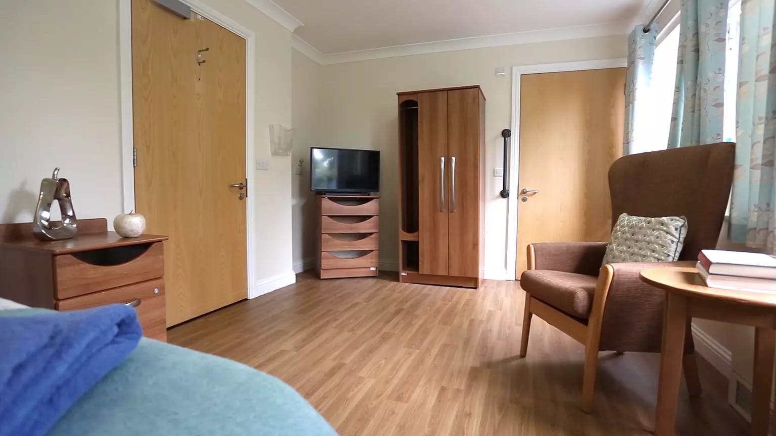 Bedroom of Belmont View care home in Hoddesdon, Hertfordshire