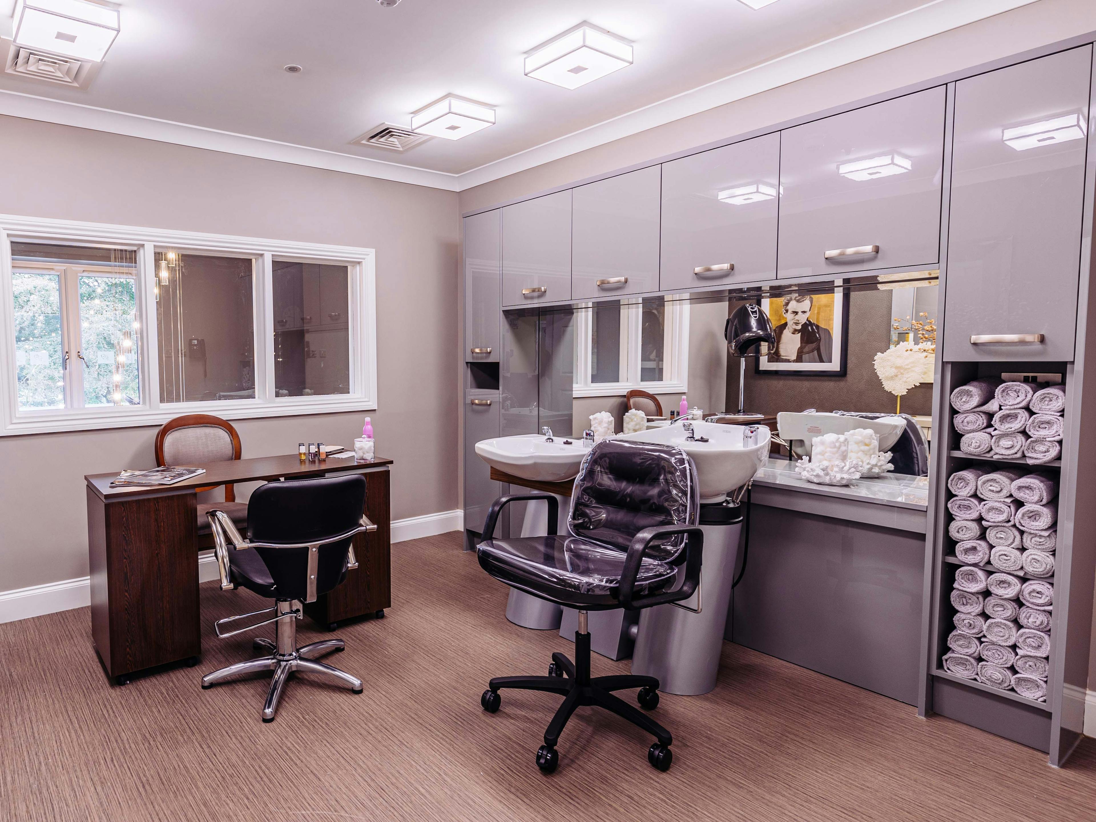 Salon at Bere Grove Care Home in Horndean, East Hampshire