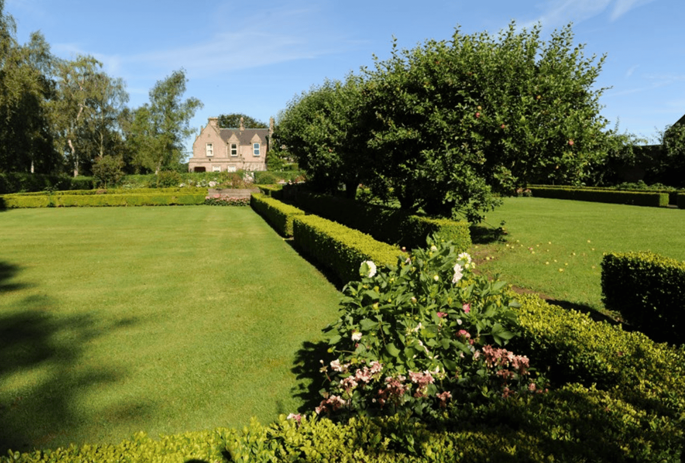 Garden of Birch Hill care home in Berwick-upon-Tweed, Northumberland